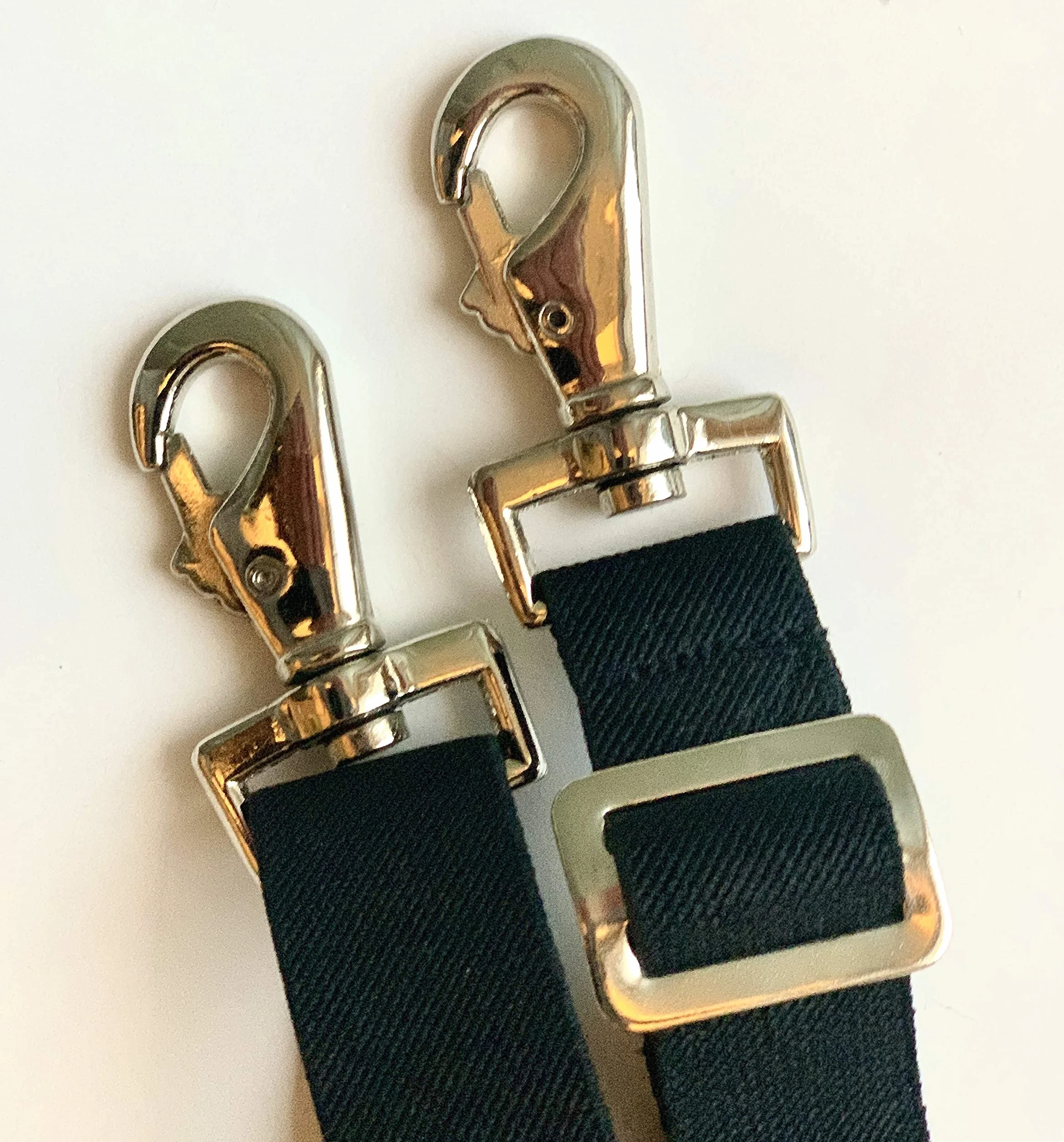 Majestic Ally Sangle de Jambe élastique de Remplacement pour Couverture de Cheval, Longueur réglable, avec Doubles Boutons-Pression pivotants, Noir, Paquet de 2