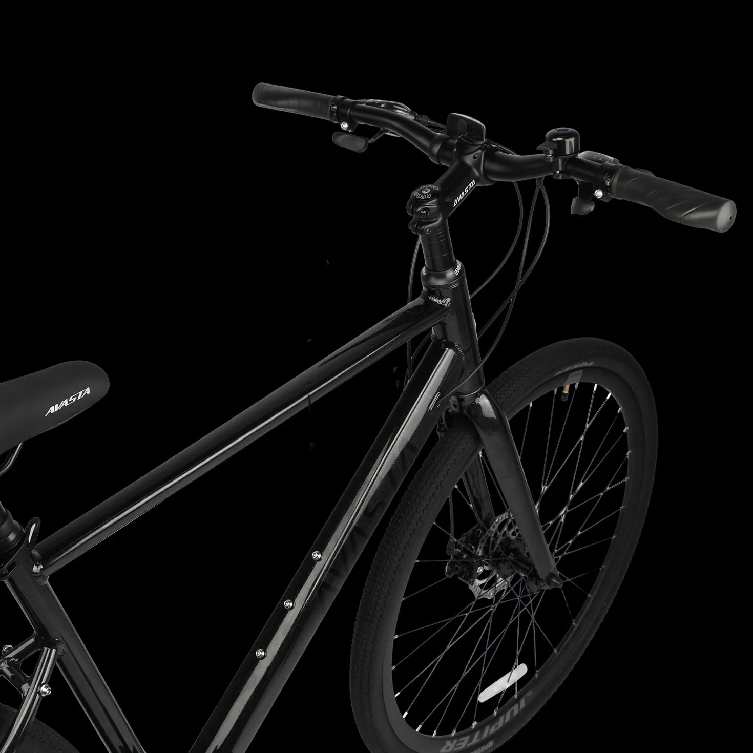 AVASTA Vélo de Course Adulte 700C 21 Vitesses Fourche Rigide Freins Double Disque 44 cm 50 cm