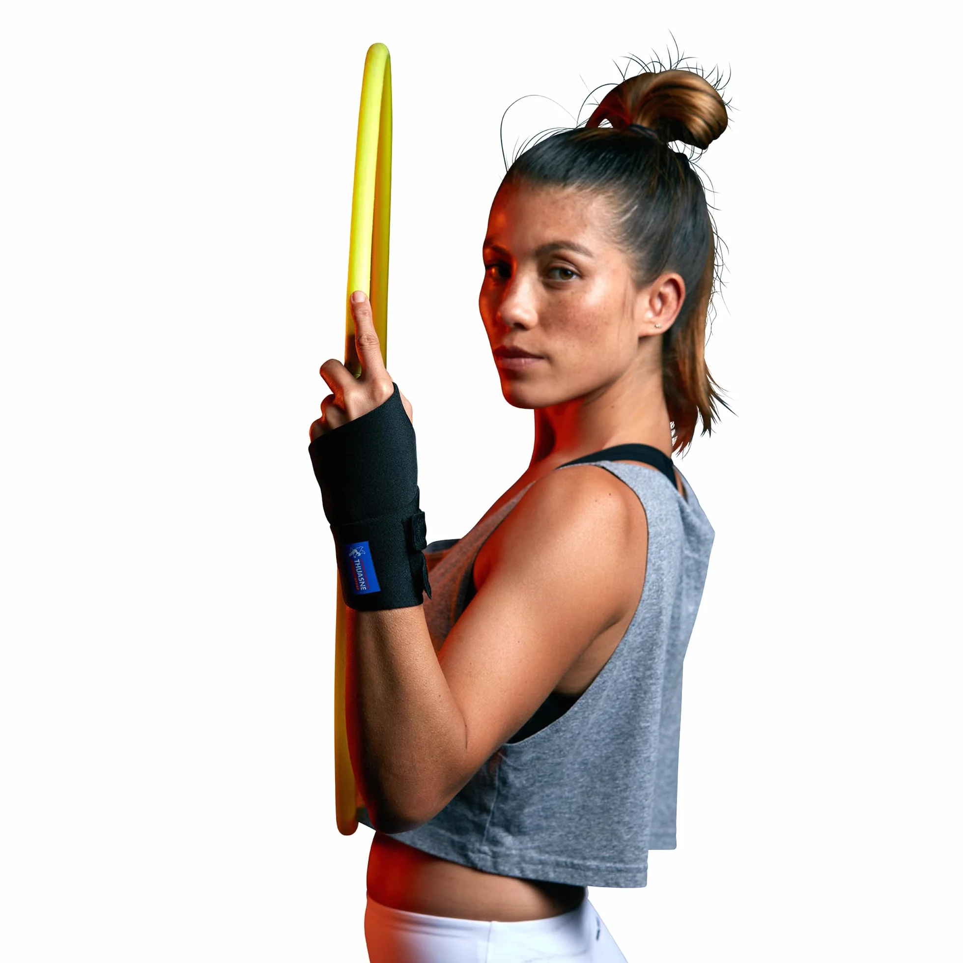 Thuasne Sport - Poignet Élastique - Entorse Poignet, Tendinopathies - Orthèse Souple avec Système de Fermeture Ajustable - Indice de maintien 1/3 - Dispositif Médical CE - TU
