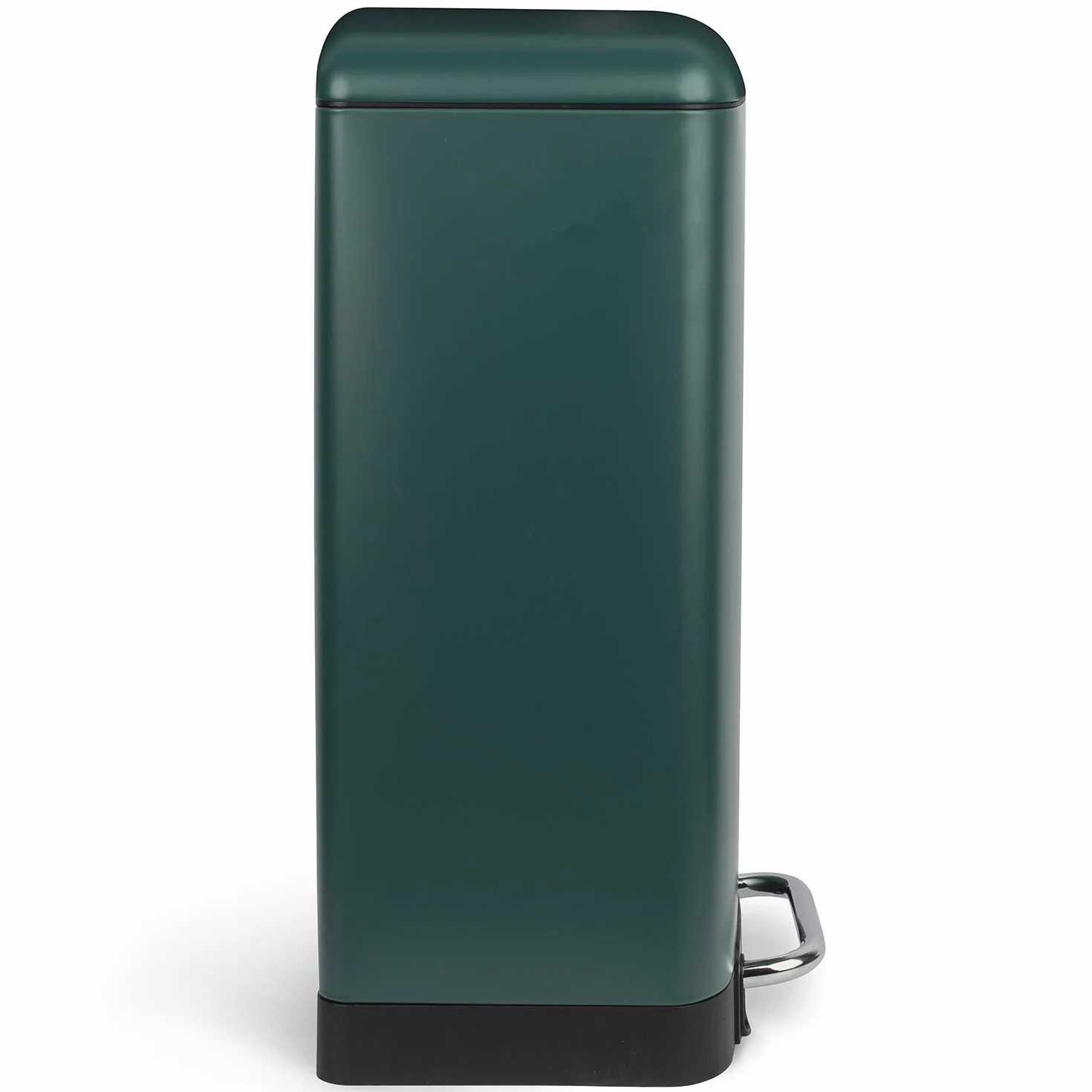 Poubelle de Cuisine à Pédale N°863, Acier inoxydable, 40L, Compacte, Fermeture silencieuse, Vert Canard