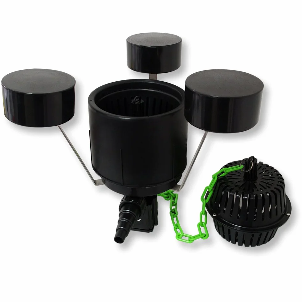SunSun Kit complet CBF-350C filtre bassin 90000L CTF-8000 pompe 8000l/h 70W CUV-236 lampe UV 36W 25m tuyau 25mm CSP-250 écumeur 2500l/h 45W