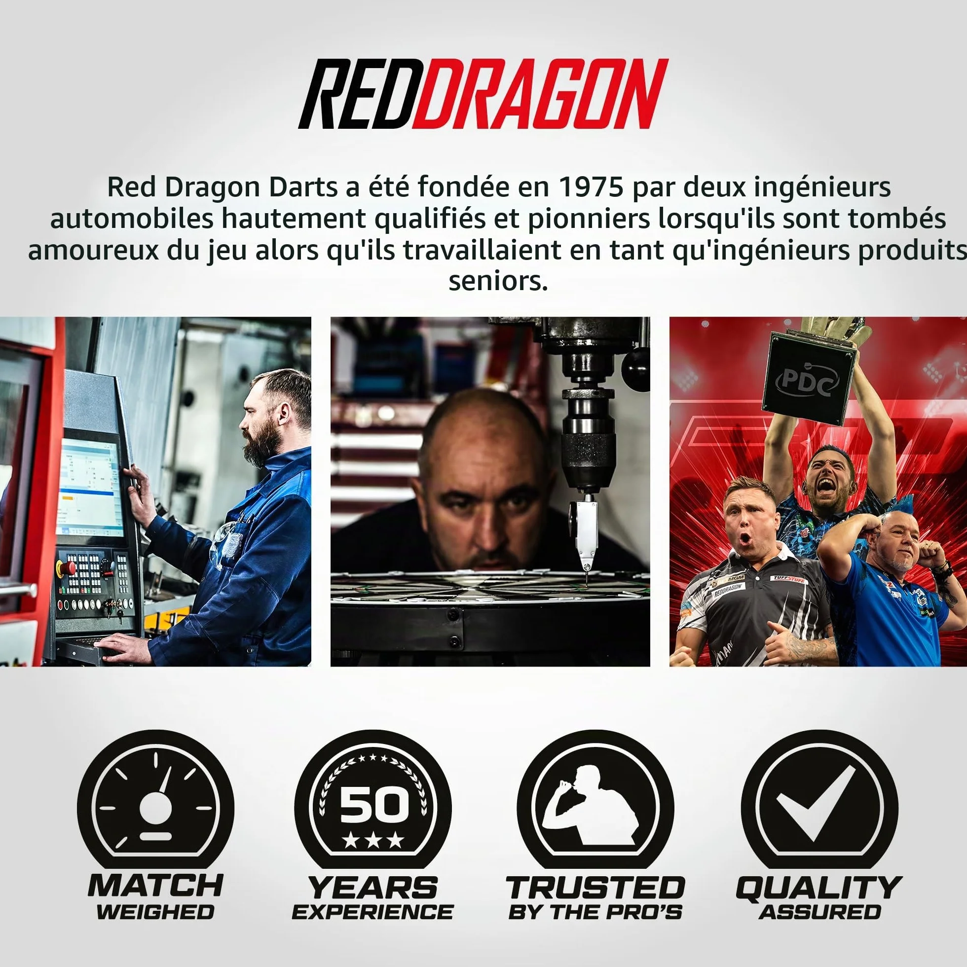 RED DRAGON Fléchettes Accessoires Aluminium Professionnels Pack Ailettes Tiges Cire Prise en Main Protecteurs