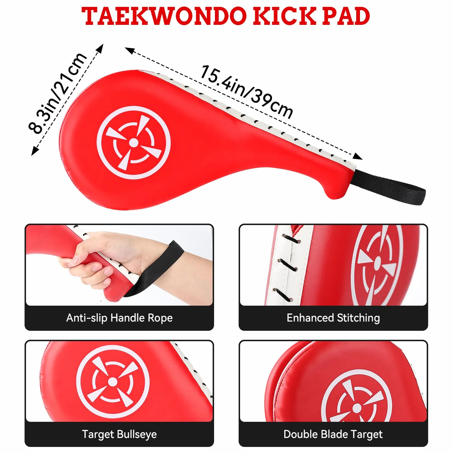 NZQXJXZ Ensemble de Kick Pads pour Enfants et Adolescents – Kick Pad Taekwondo, Patte d’ours Courbée & Double Paddle de Coup de Pied, Accessoire d’Arts Martiaux Sûr pour Boxe,Coups de Poing et de Pied