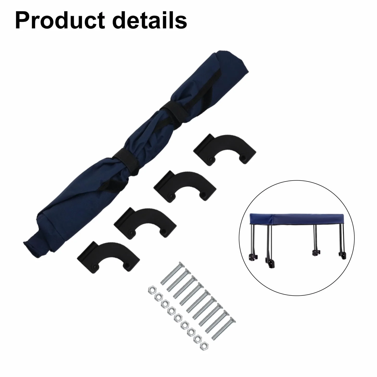 Auvent pliable pour chariot de jardin Oxford 600D Gris résistant à l'eau