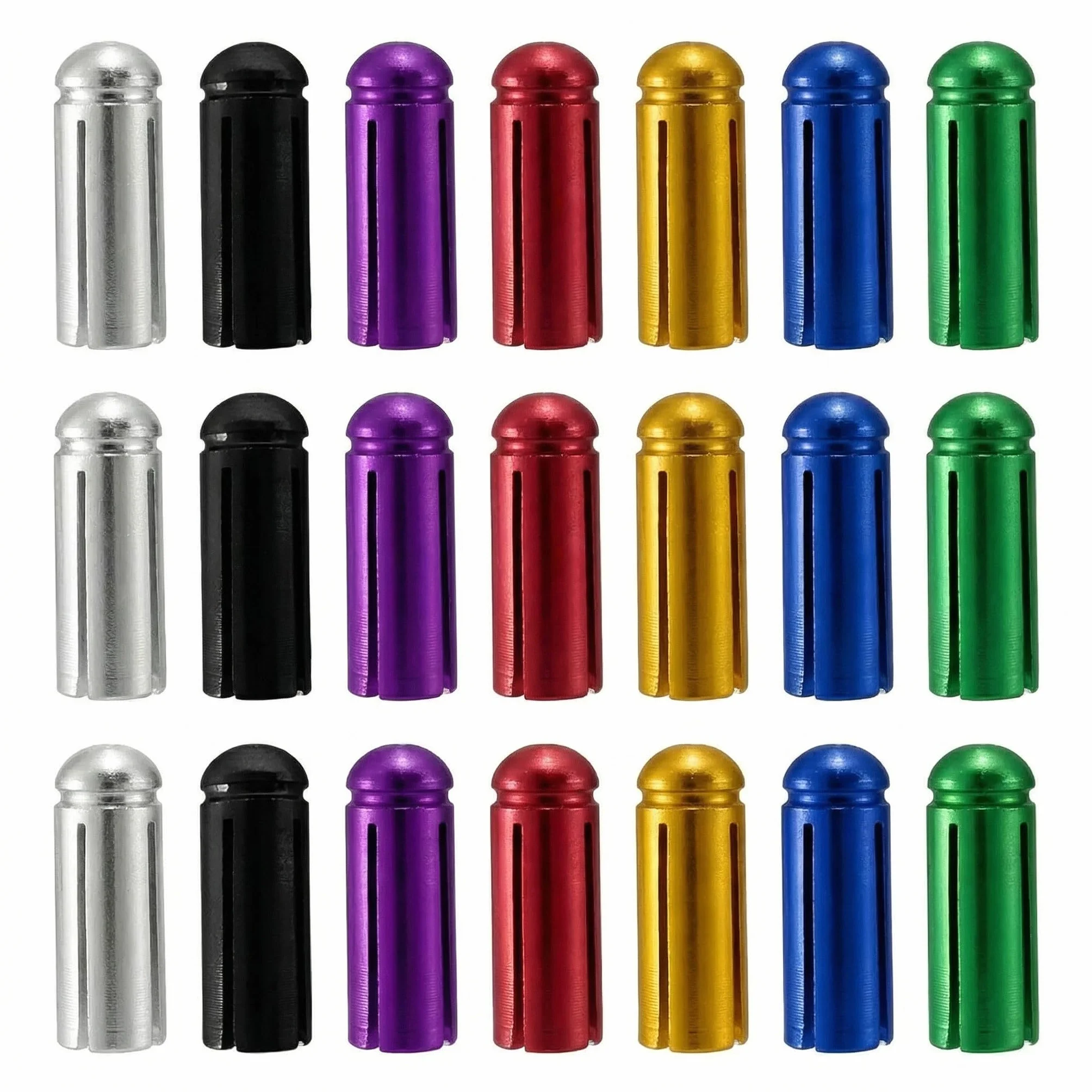 Lot de 21 protections de fléchettes en aluminium - Fixation à 90° - Multicolore