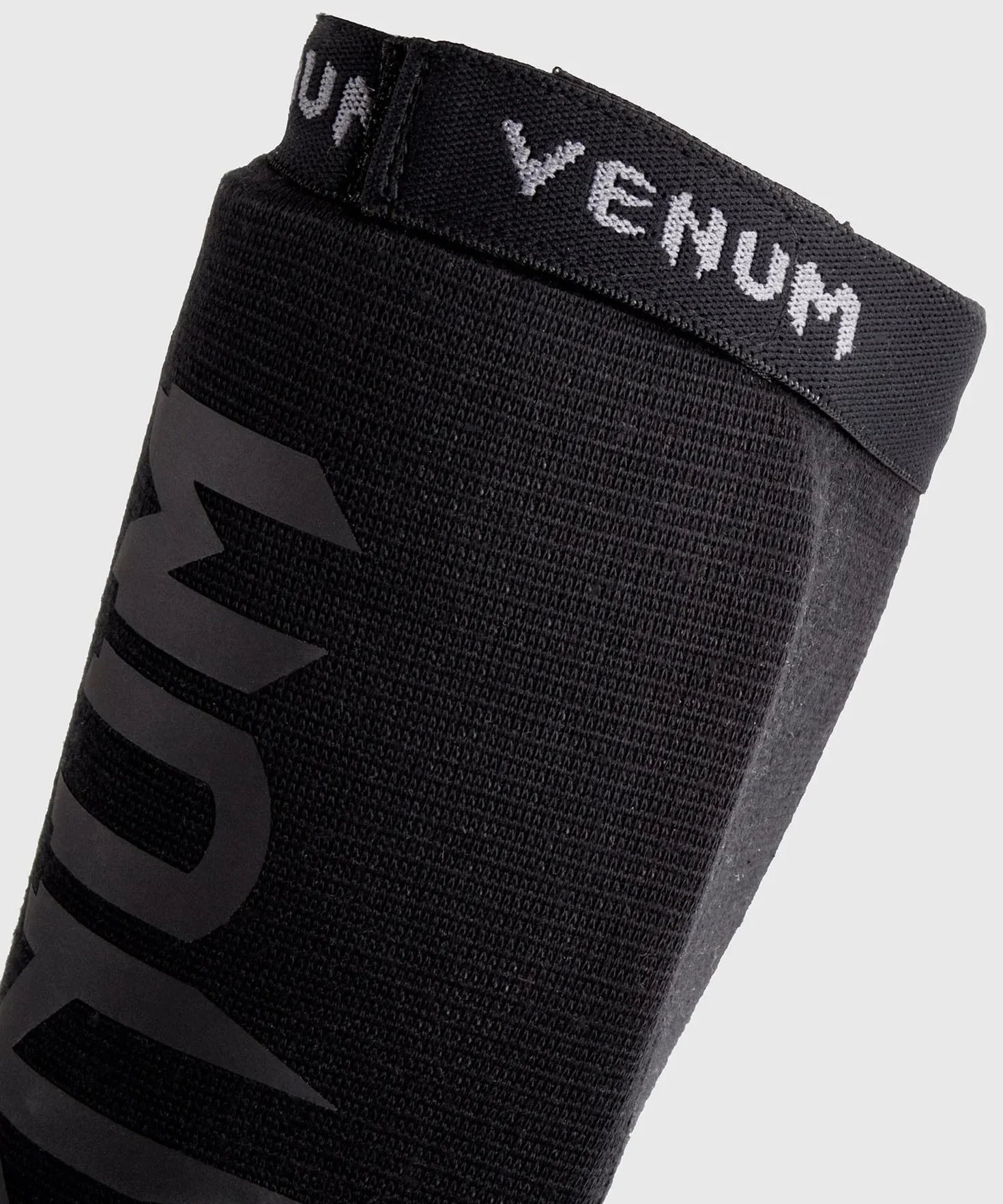 Venum Kontact Shin Guards Without Foot - Black - M