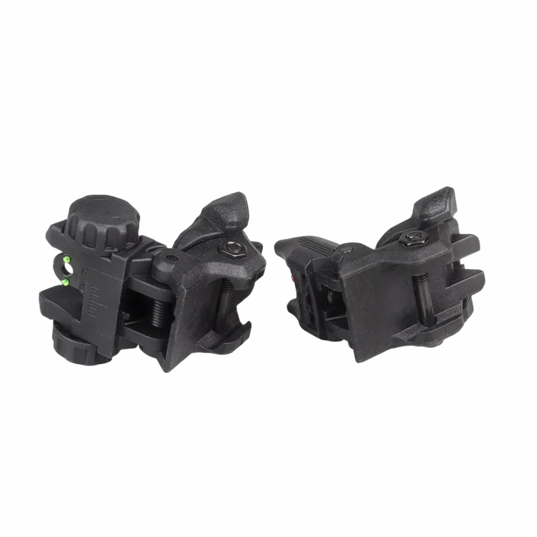 Fibre Optique Pliable Nylon Retourner vers Le Haut Avant arrière aperçus s'ajustent P/W 21MM Rails