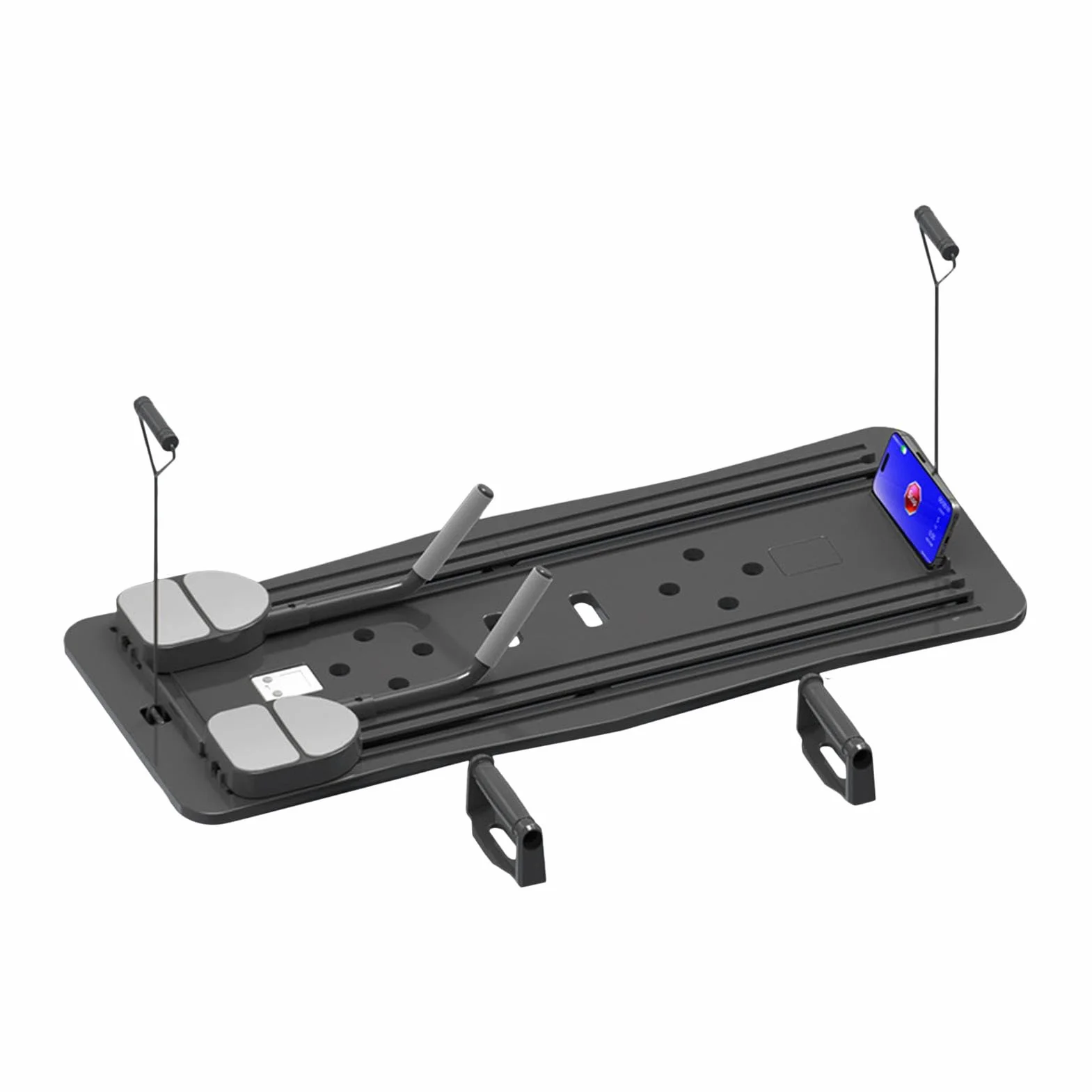 Réformateur de Pilates - Planche de Pilates, machine de Pilates compacte, réformateur de Pilates pliable pour entraînement à domicile, planche d'exercice abdominale Équipement de Pilates à domicile