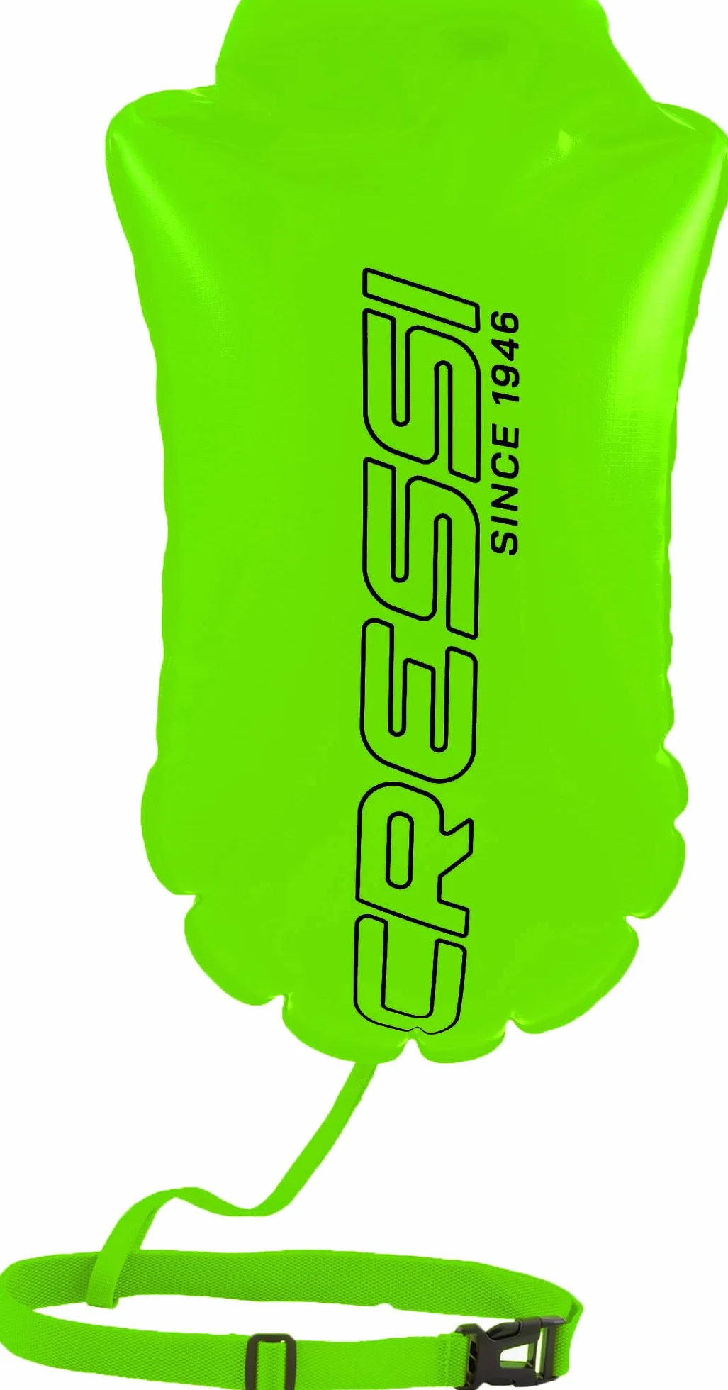 Cressi Depuis 1946 - Glide Swim Buoy - Bouée de Signalisation, Gonflable, Pratique et Compacte Visibilité Maximale des Nageurs, Plongeurs et Triathlètes en Mer ou en Eaux Libres - Fluo - 28L