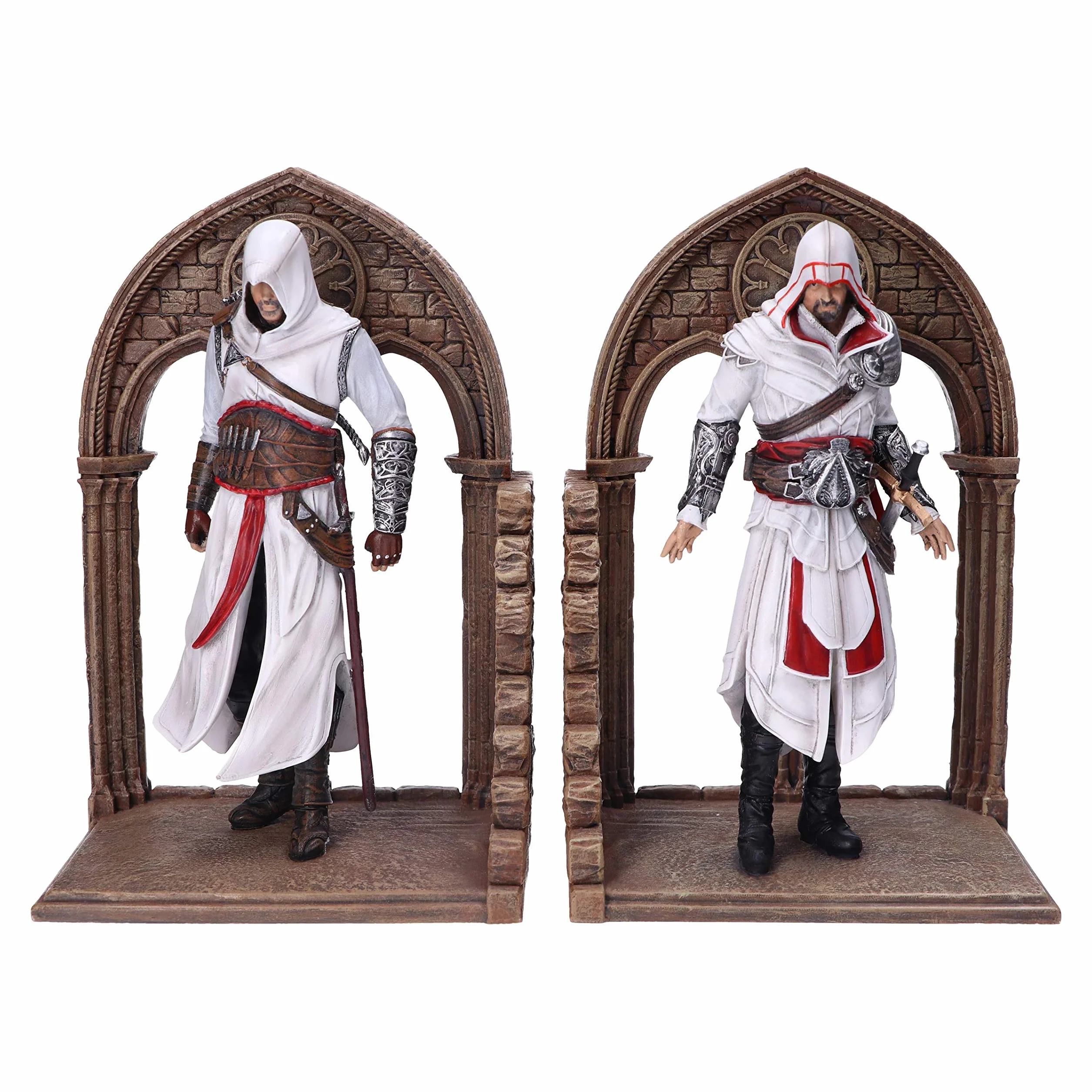 Nemesis Now Assassin's Creed Altair et Ezio Library Serre-Livres Marron 24 cm B5600T1