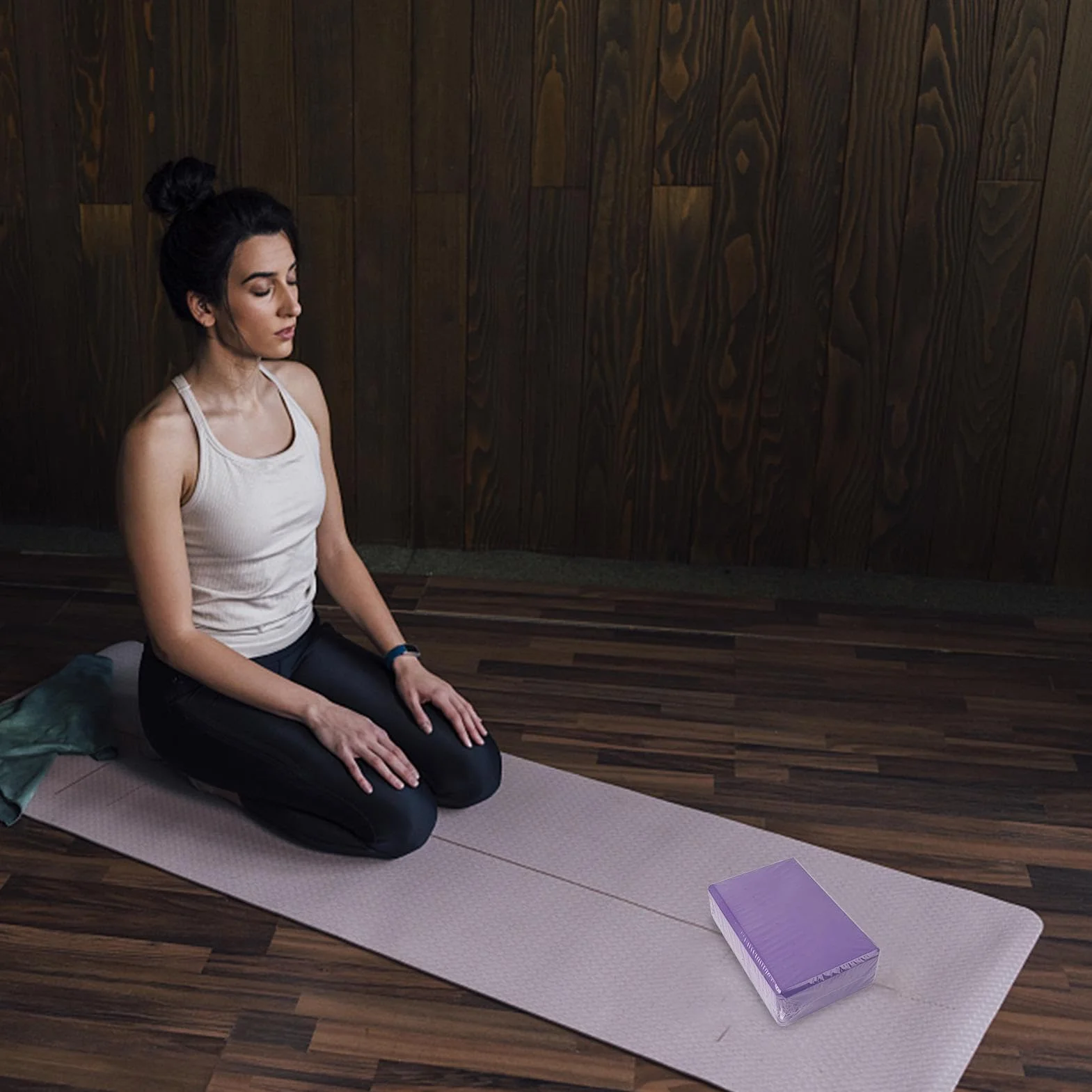 Blocs De Yoga En Mousse EVA Haute Densité | 2 Pièces Blocs De Danse Pour Étirements Et Fitness | Léger Antidérapant Brique De Sport Pour Équilibre, Hot Yoga, Débutants, Gym, Sports À Domicile