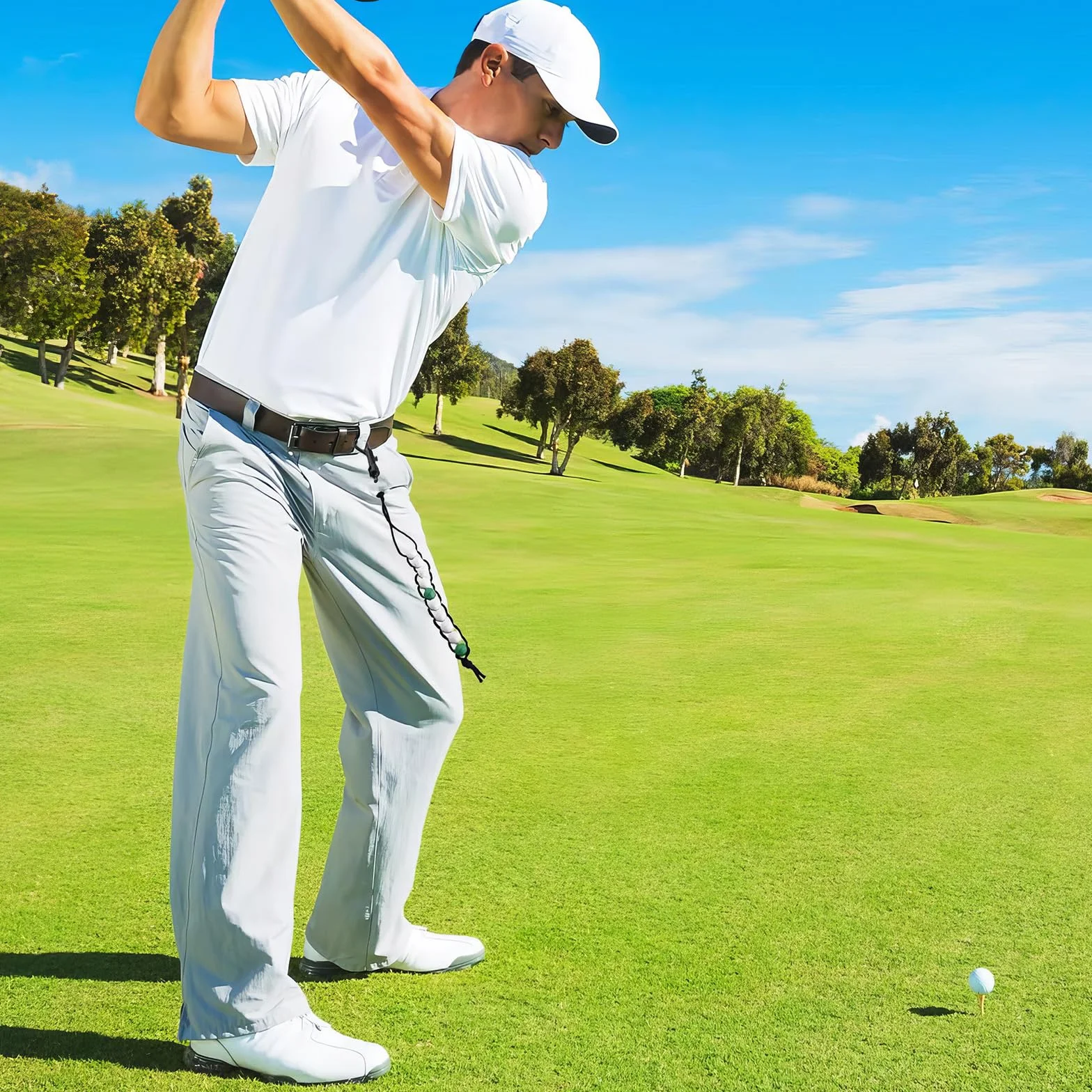 Compteur de Coups de Golf, Scoreur Golf, Compteur Boulier Golf avec Pince, pour Sports de Plein Air
