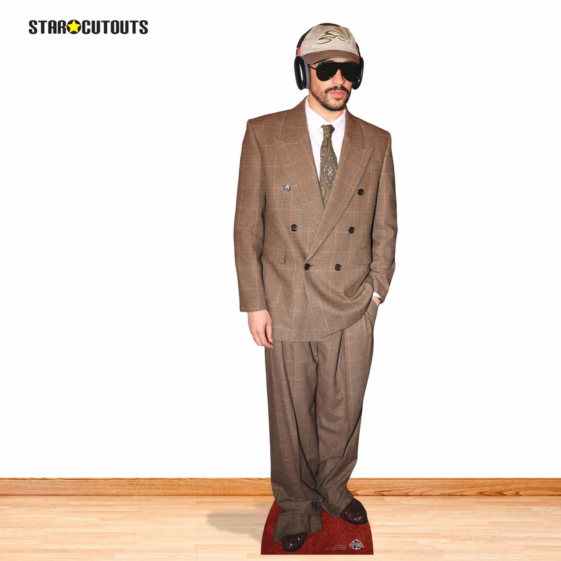 Star Cutouts Bad Bunny Découpe en Carton avec Musique 183 cm