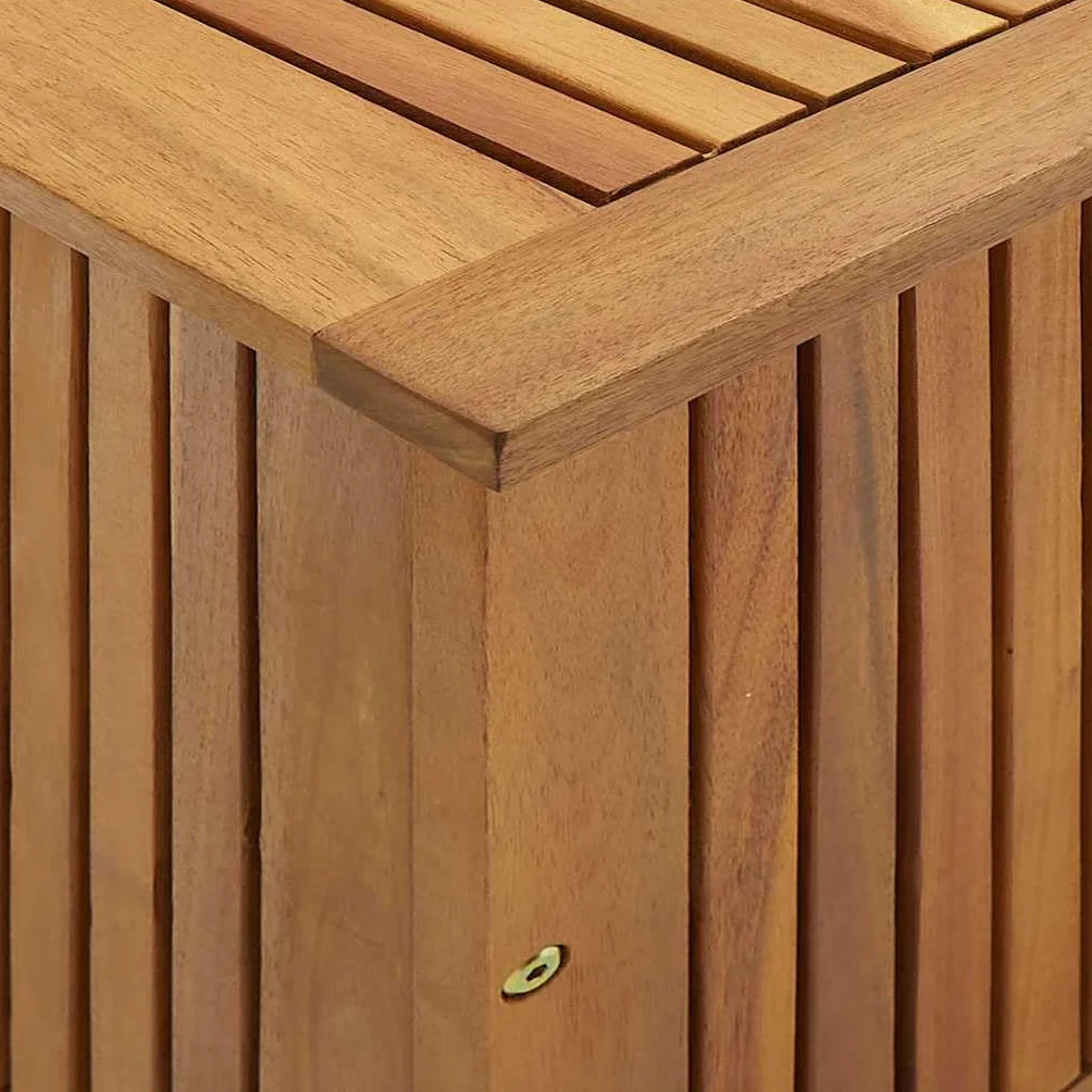 vidaXL Boîte de Rangement de Jardin Banc de Stockage en Bois d'Acacia Solide 90x50x58 cm