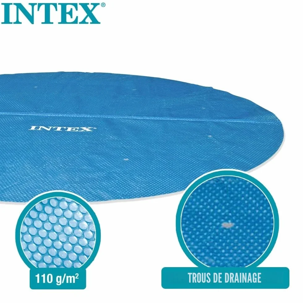 Intex Bâche Solaire Piscine Easy Pool 244 cm Bleu