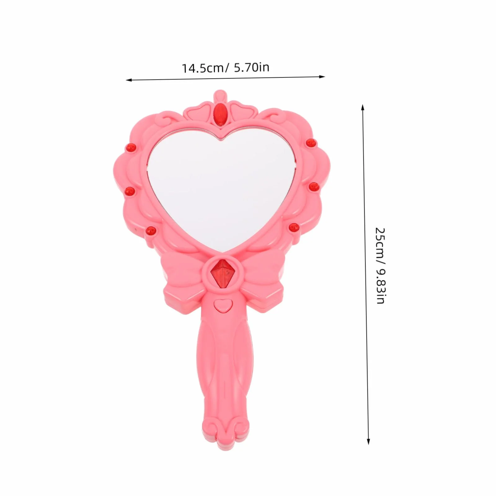 Miroir Magique en Plastique Rose Lumineux Jouet de Fête pour Enfants