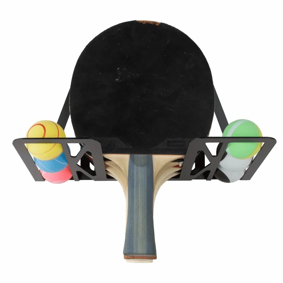 Support Mural Rangement Raquette Tennis de Table Acier