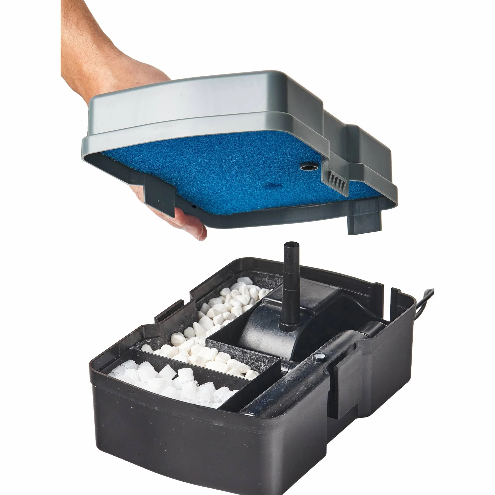 Heissner Filtre solaire sous-marin pompe à eau 600 l/h 5 W UVC