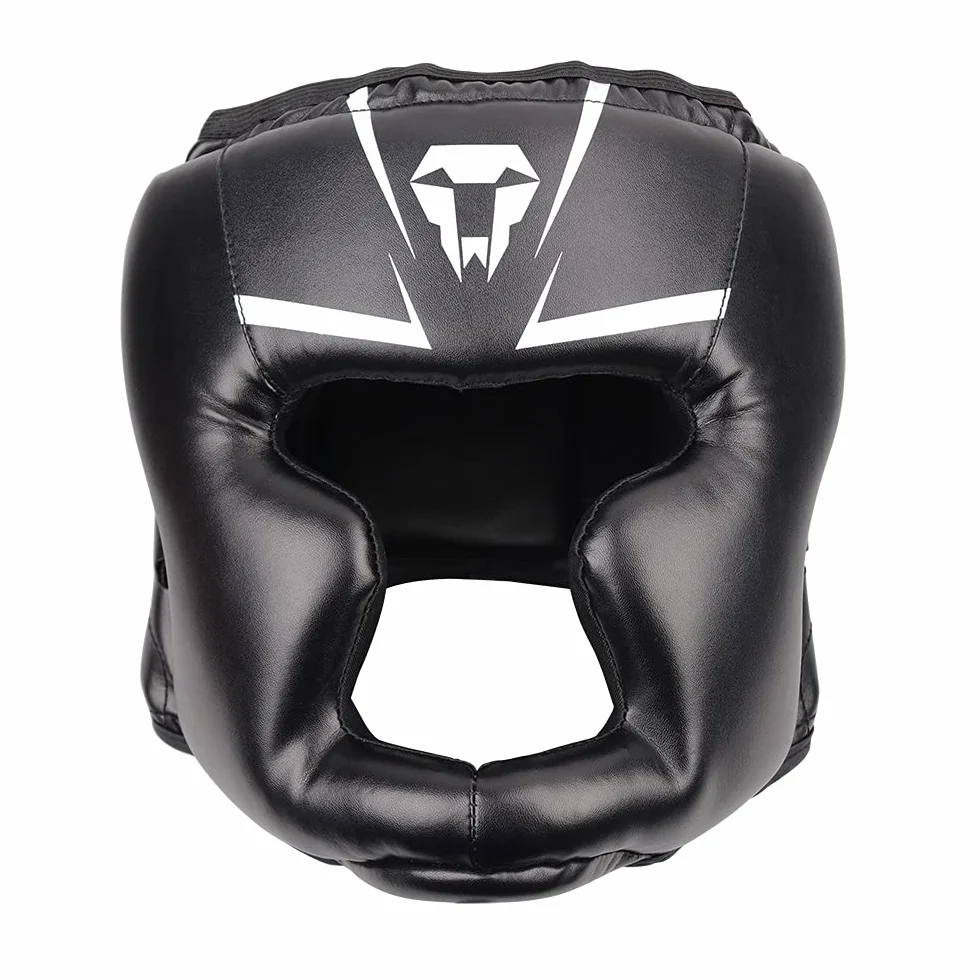 Casque de Boxe pour Enfant Adulte Résistant Aux Chocs Visage Oreille Protecteur Tête Garde Casque pour Boxe MMA Entraînement Muay Thai Kick Boxing Arts Martiaux Sparring