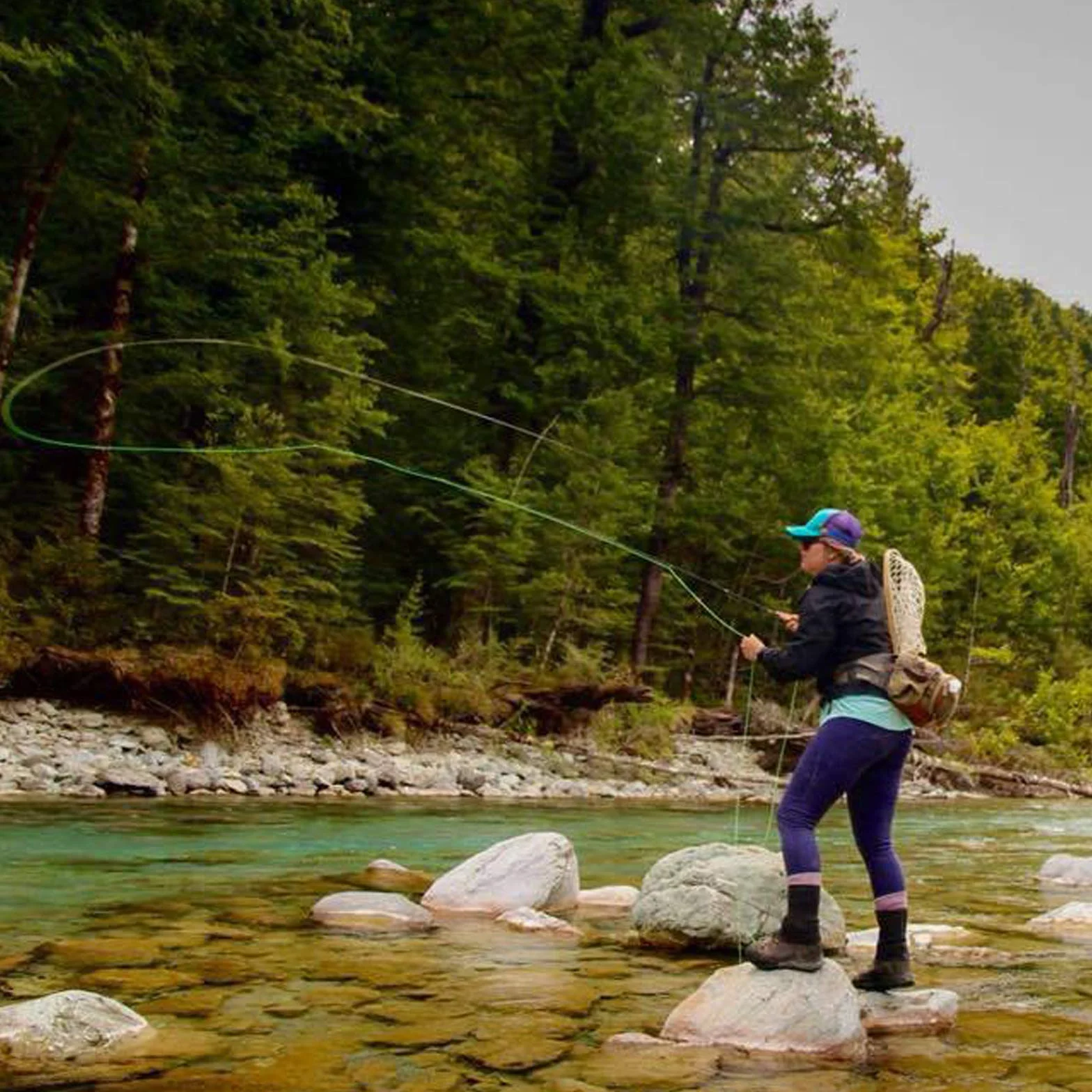 Aventik Ligne de pêche à la mouche flottante avec identification de ligne à boucle exposée
