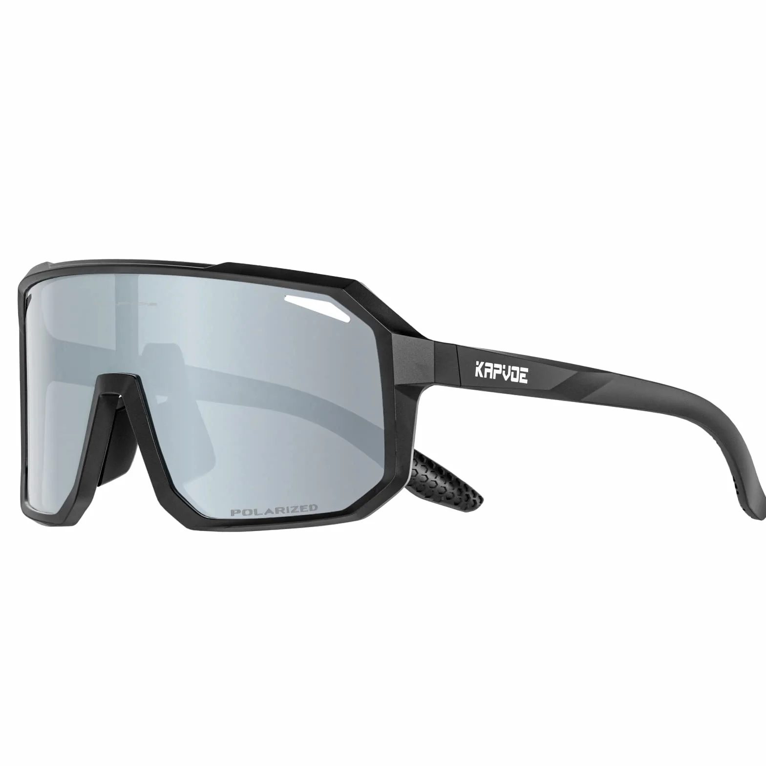 KAPVOE Lunette de Cyclisme Polarisées Homme Lunette VTT Femme Lunette Velo Lunette Course à Pied Lunette de Soleil Sport Lunette Velo Route Lunette de Soleil PêChe Course Conduite 3 Lentilles TR90
