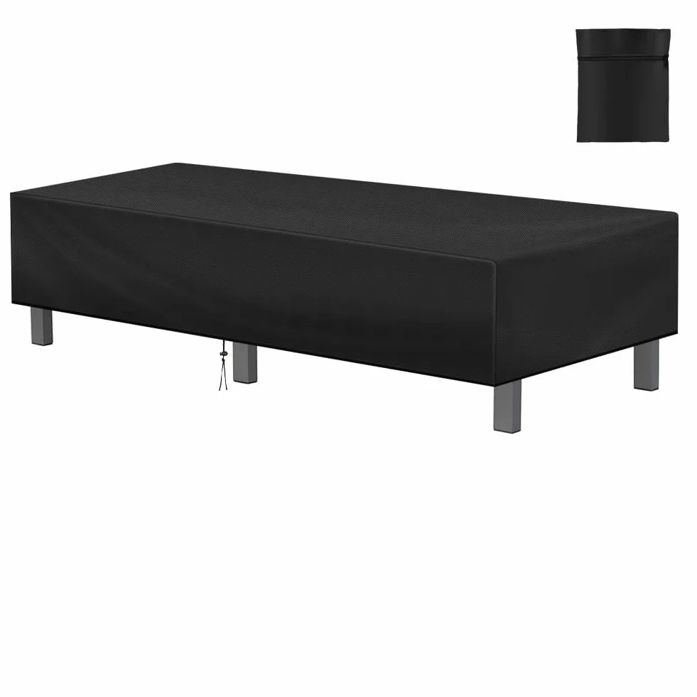 AOOWU Housses de Protection pour Chaise Longue Oxford 210D, 200x70x30cm, Imperméable