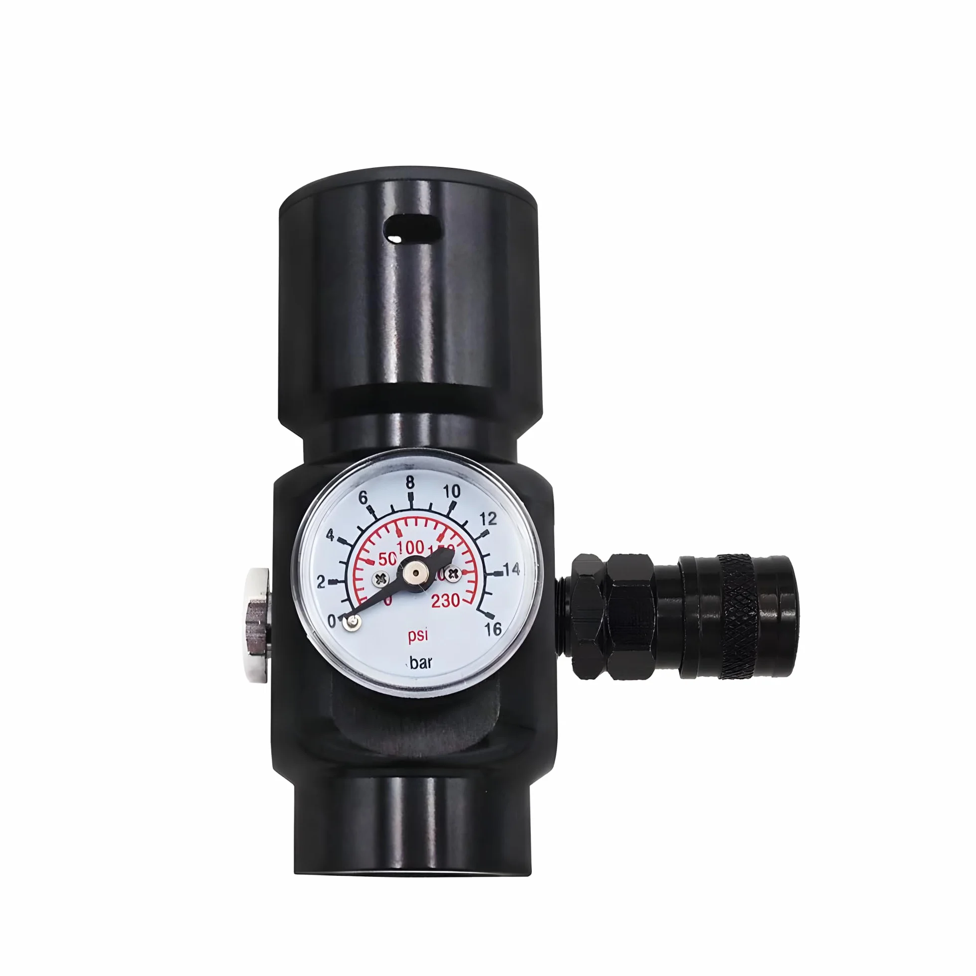 HPA Régulateur de pression Paintball avec filetage G1/2-14, entrée 1500 PSI, sortie 0-130 PSI, convient pour outils pneumatiques