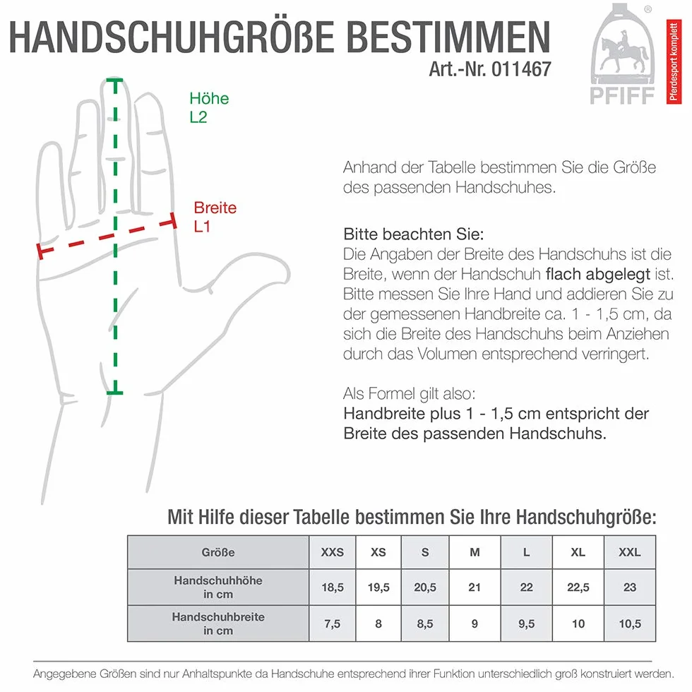 PFIFF - 011467 - Gants d'équitation - Mixte Adulte