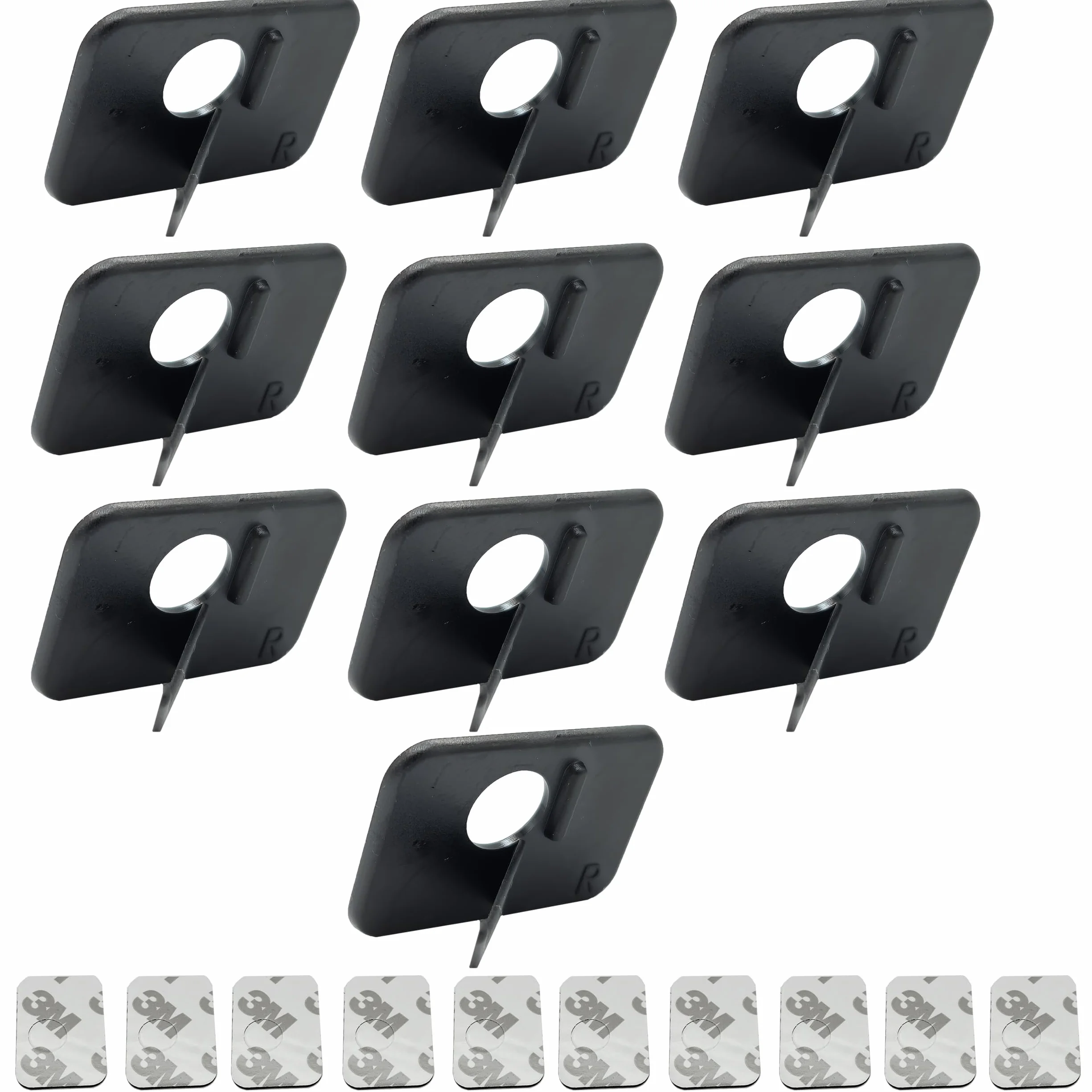 Leopard Lot de 10 supports pour flèches de rechange pour droitier ou gauche avec bandes adhésives