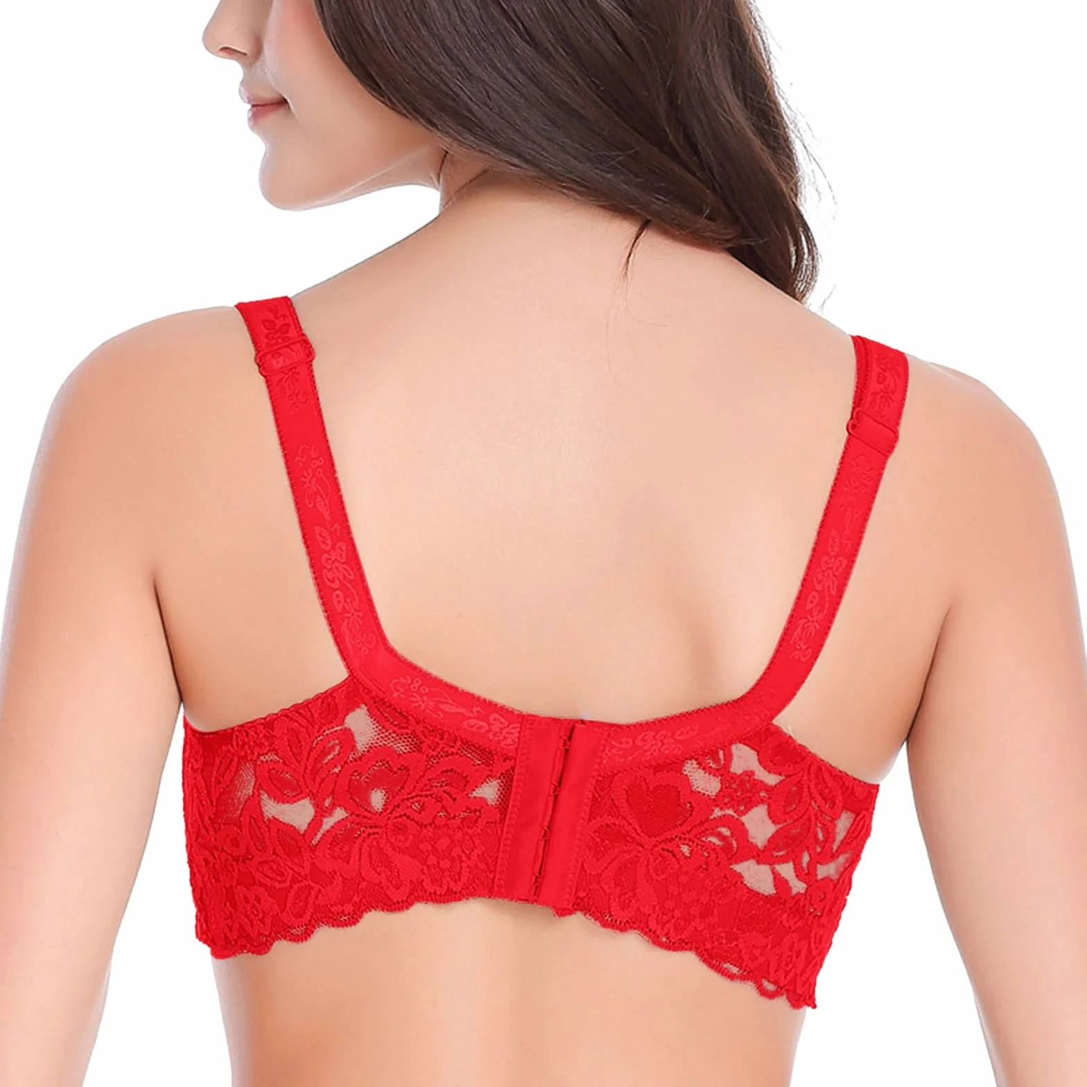 Sexy Dentelle Soutien-Gorge Sans Armatures Slip Jetable pour Femmes