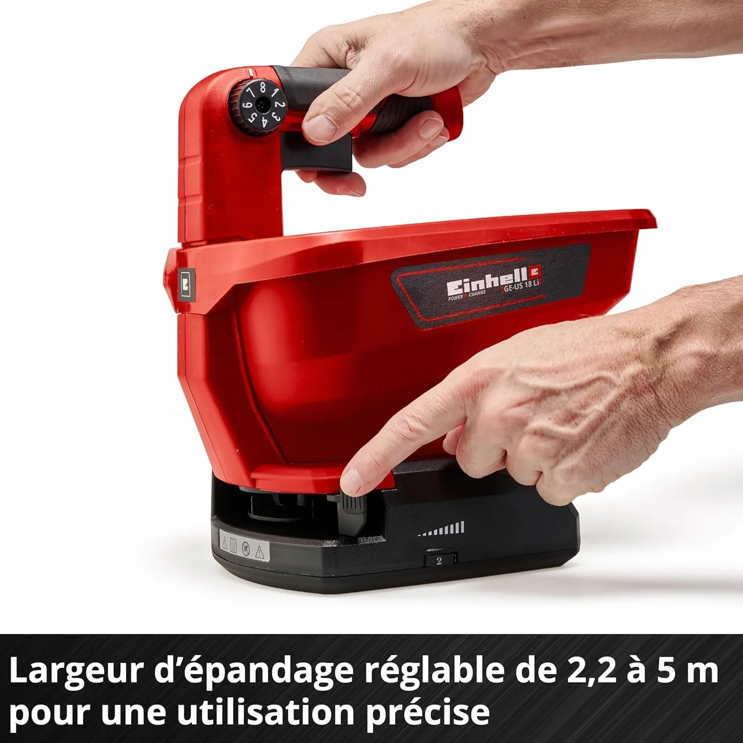 Einhell GE-US 18 Li-Solo Power X-Change Épandeur sans fil 18V lithium-ion 3,3 litres