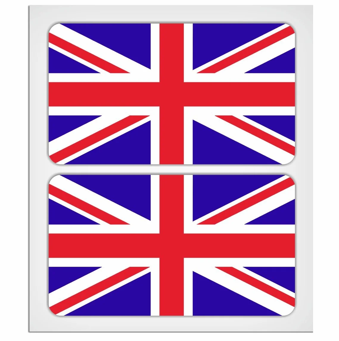 MioVespa Collection – Lot de 2 autocollants laminés drapeau Union Jack, 70 mm
