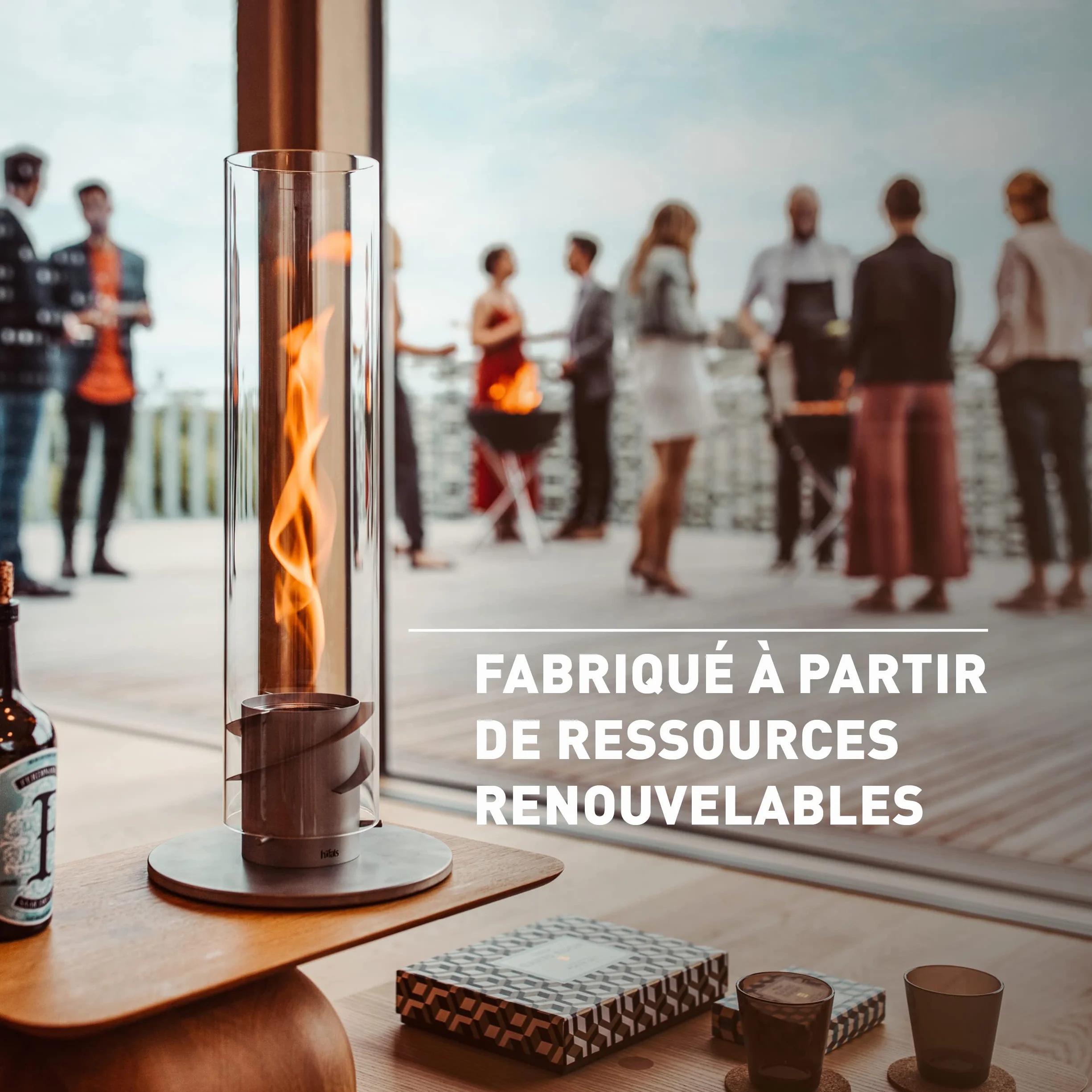 höfats Bioéthanol Gel Organique 6x1000ML Recharge pour Spin 90/120 feu de Table sans Odeur
