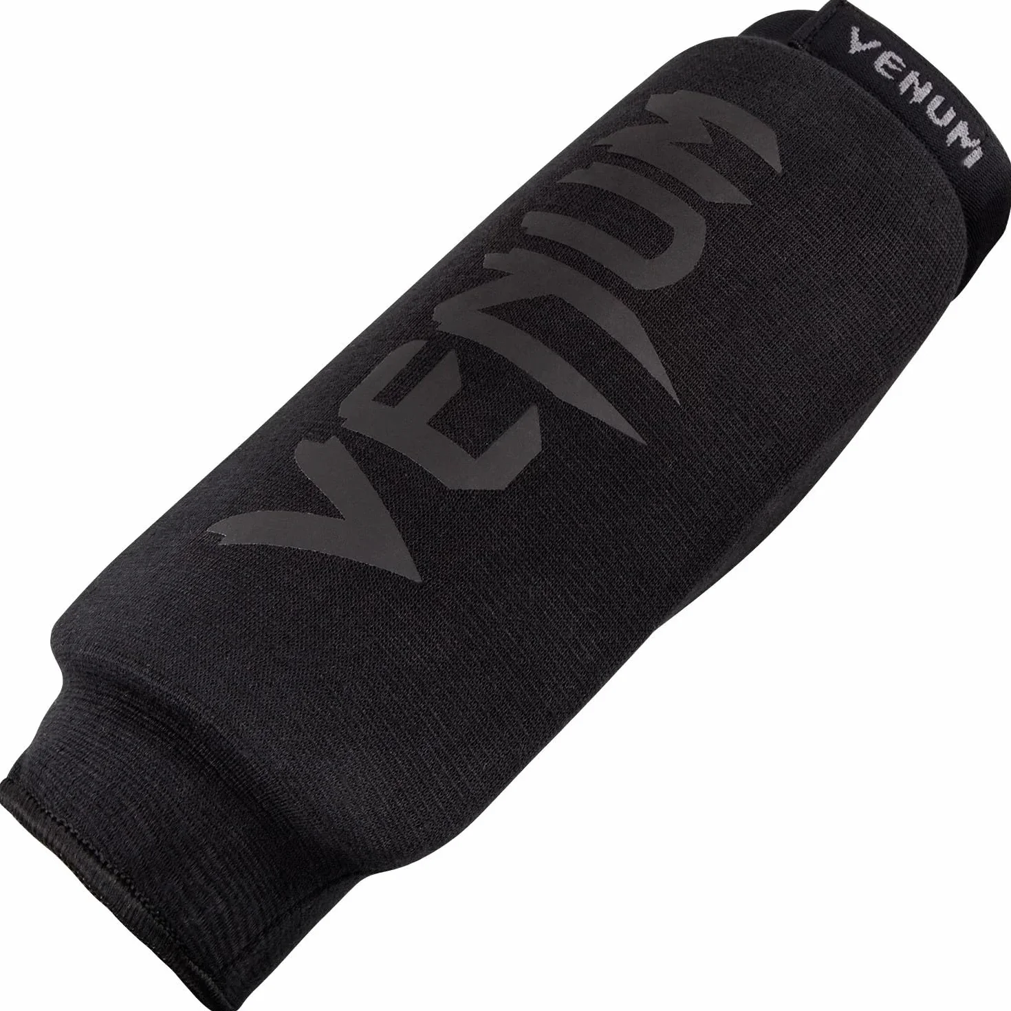 Venum Kontact Shin Guards Without Foot - Black - M