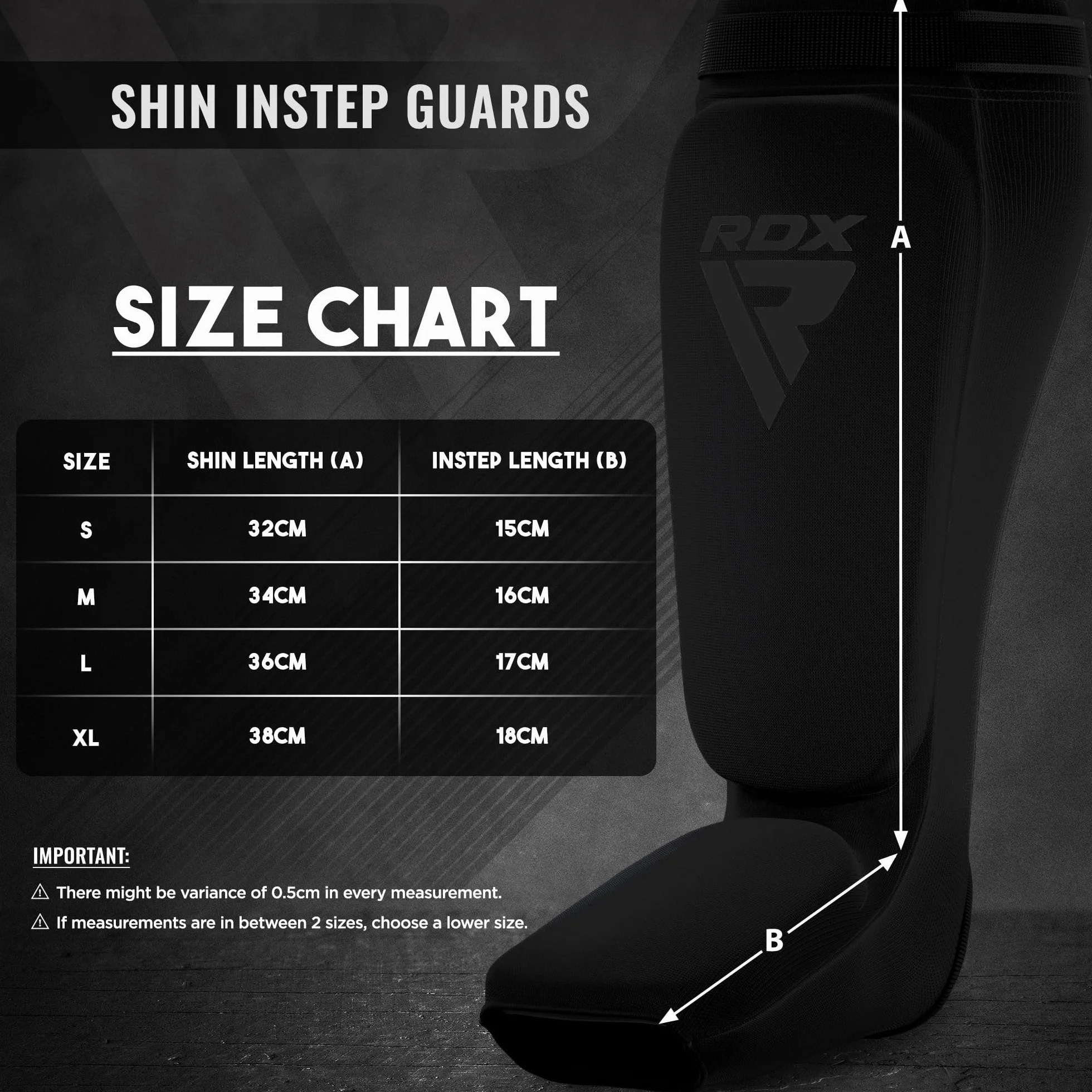 RDX Protège Tibias pour Kickboxing Muay Thai D’entraînement, MMA Jambe Tibia Protection, Approuvé par SATRA, Shin Instep Guard pour Boxe Taekwondo Martiaux Art Sparring BJJ Karate, Homme Femme
