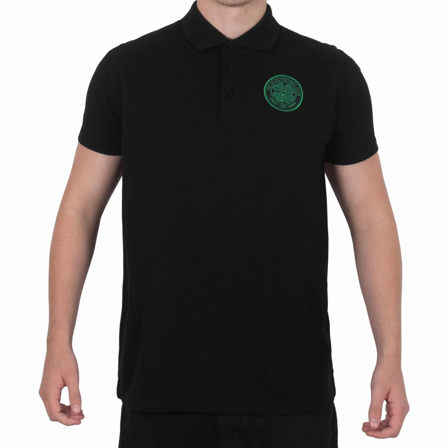 Celtic FC Officiel - Polo de Football pour Homme - avec Blason Officiel
