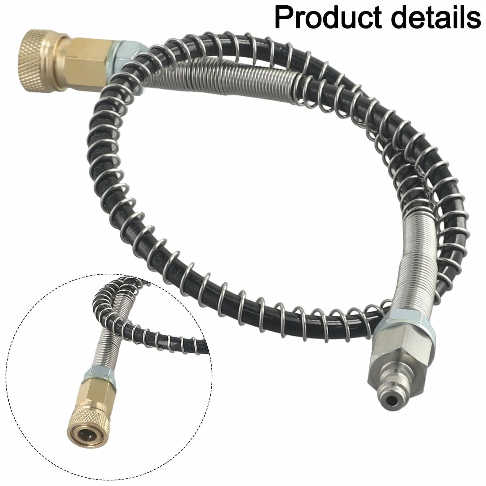 Tuyau de Recharge 500 mm 4500 psi PCP-Scuba Paintball Ressort Anti-Torsion renforcé