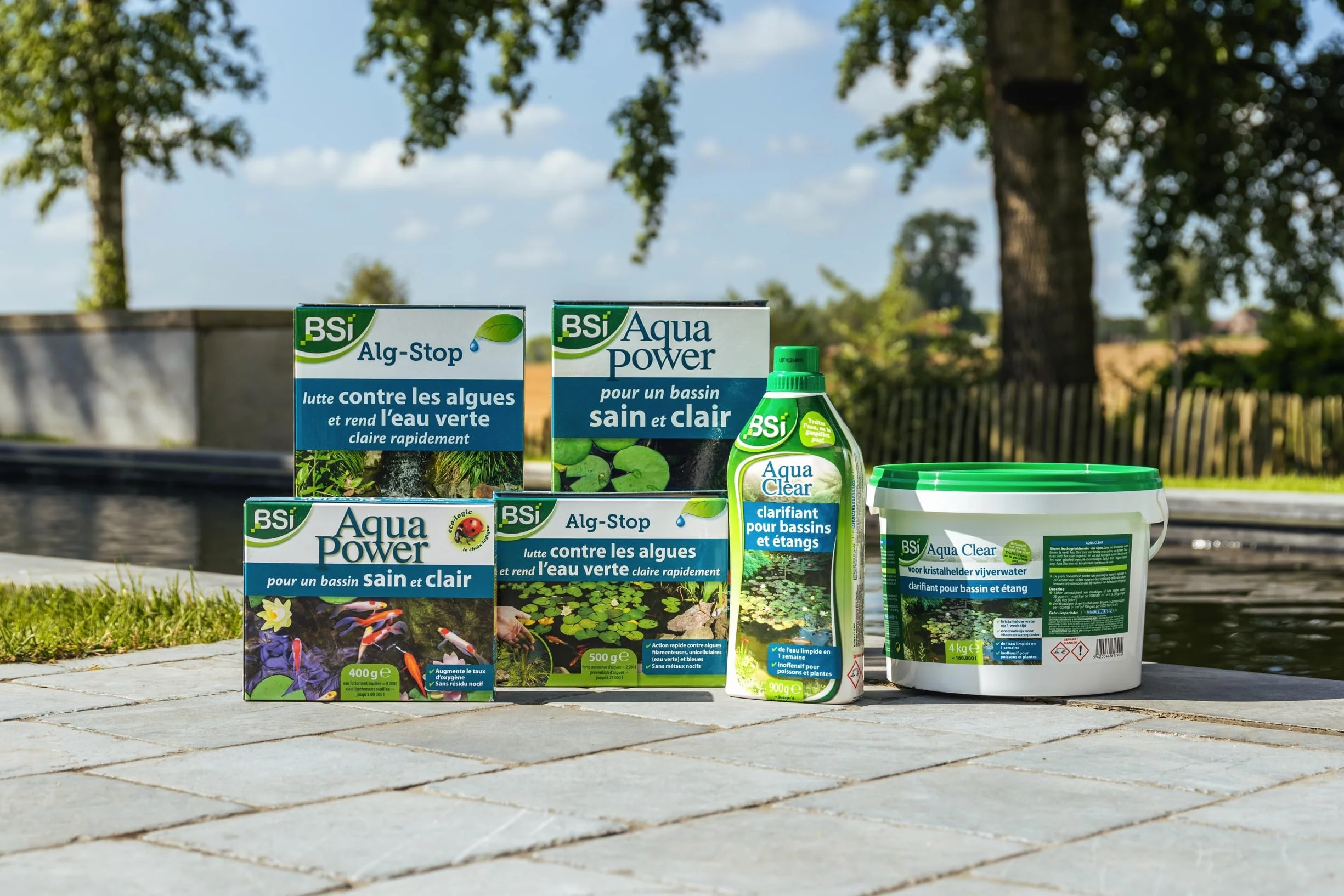 BSI Aqua Power Double Action Anti-Algues Clarifiant Liquide Pour Bassins Etangs 400 g