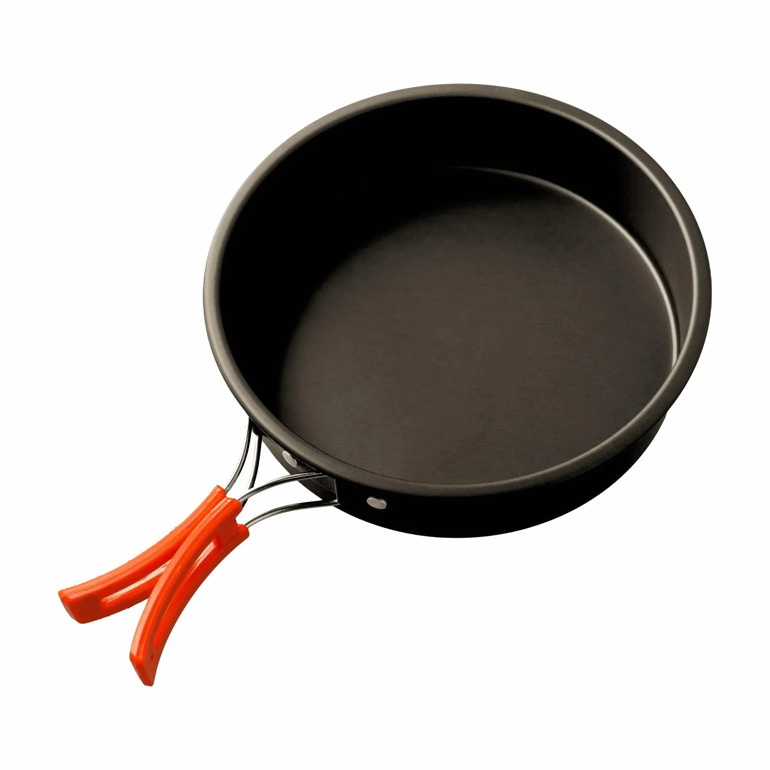 Poêle à frire de camping légère et antiadhésive avec poignée pliable pour camping en plein air, pique-nique, randonnée(grand)