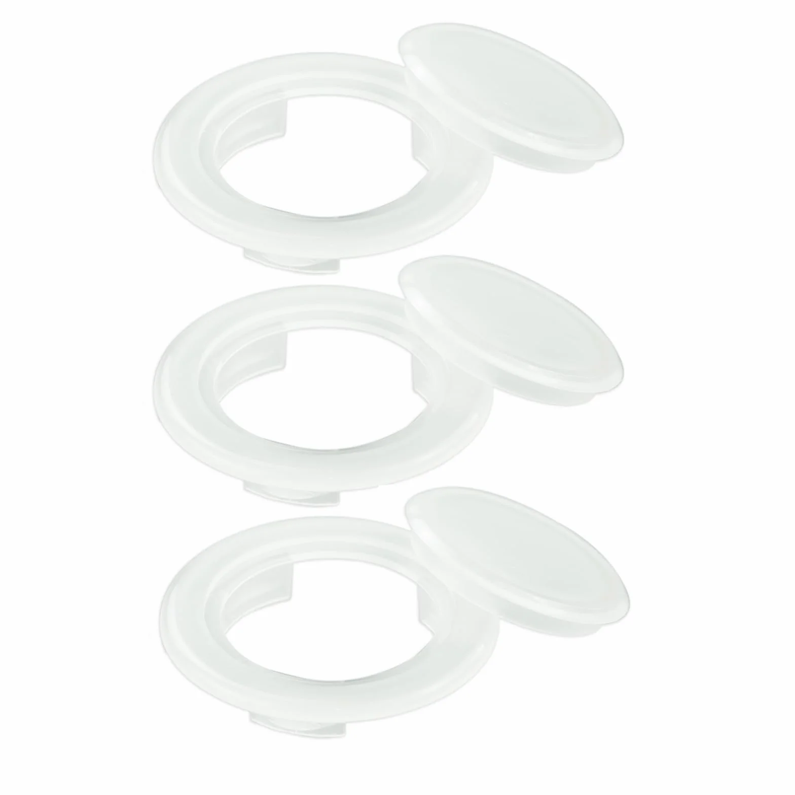 Lot de 3 anneaux parasol plastique diamètre intérieur 42 mm pour extérieur terrasse