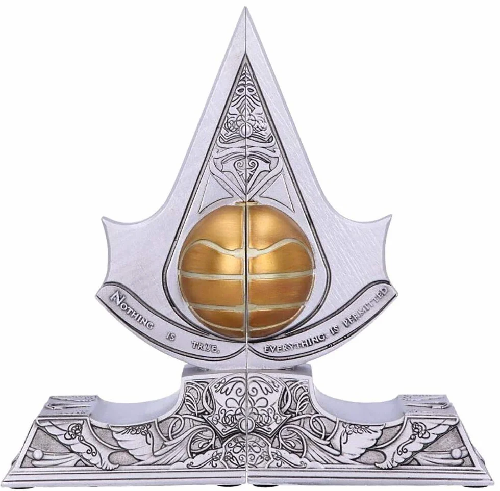 Nemesis Now Serre-Livres en résine Assassin's Creed Apple of Eden Argent 18,5cm