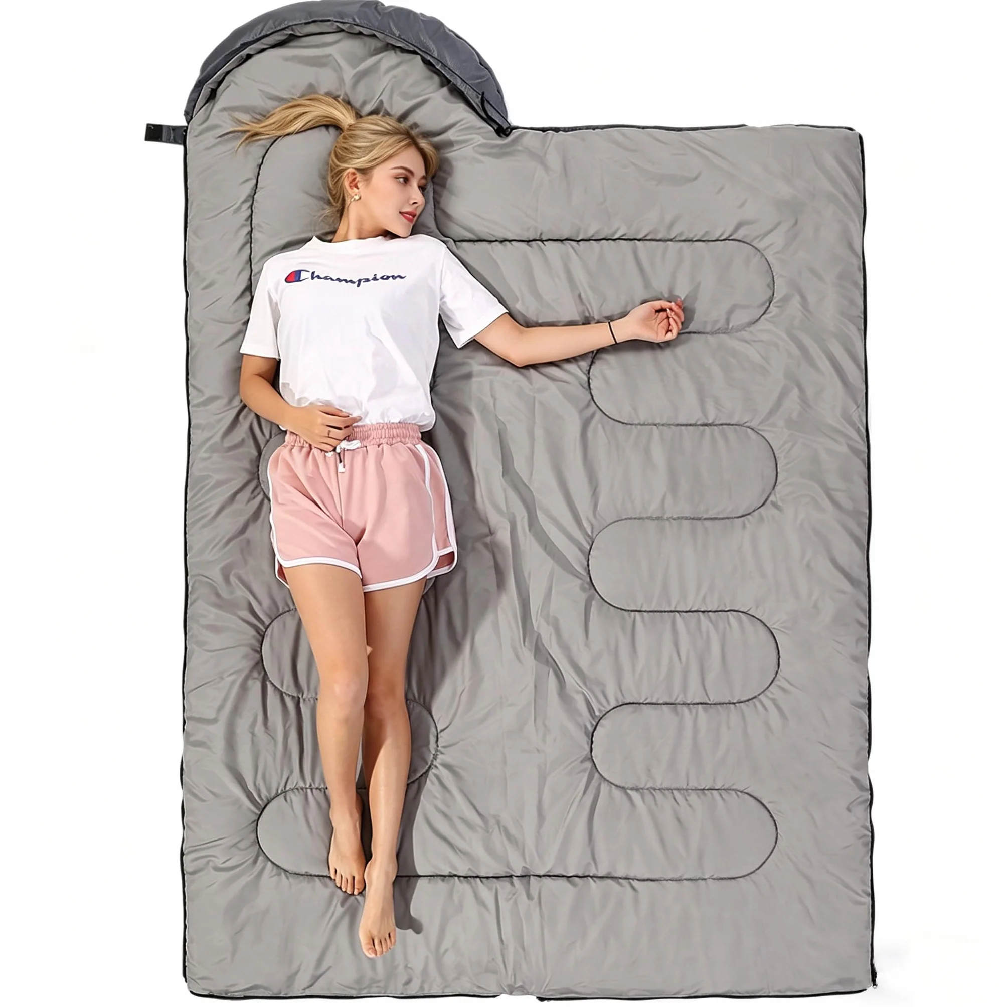 Sac de couchage 4 saisons imperméable léger pour randonnée camping enfants adultes