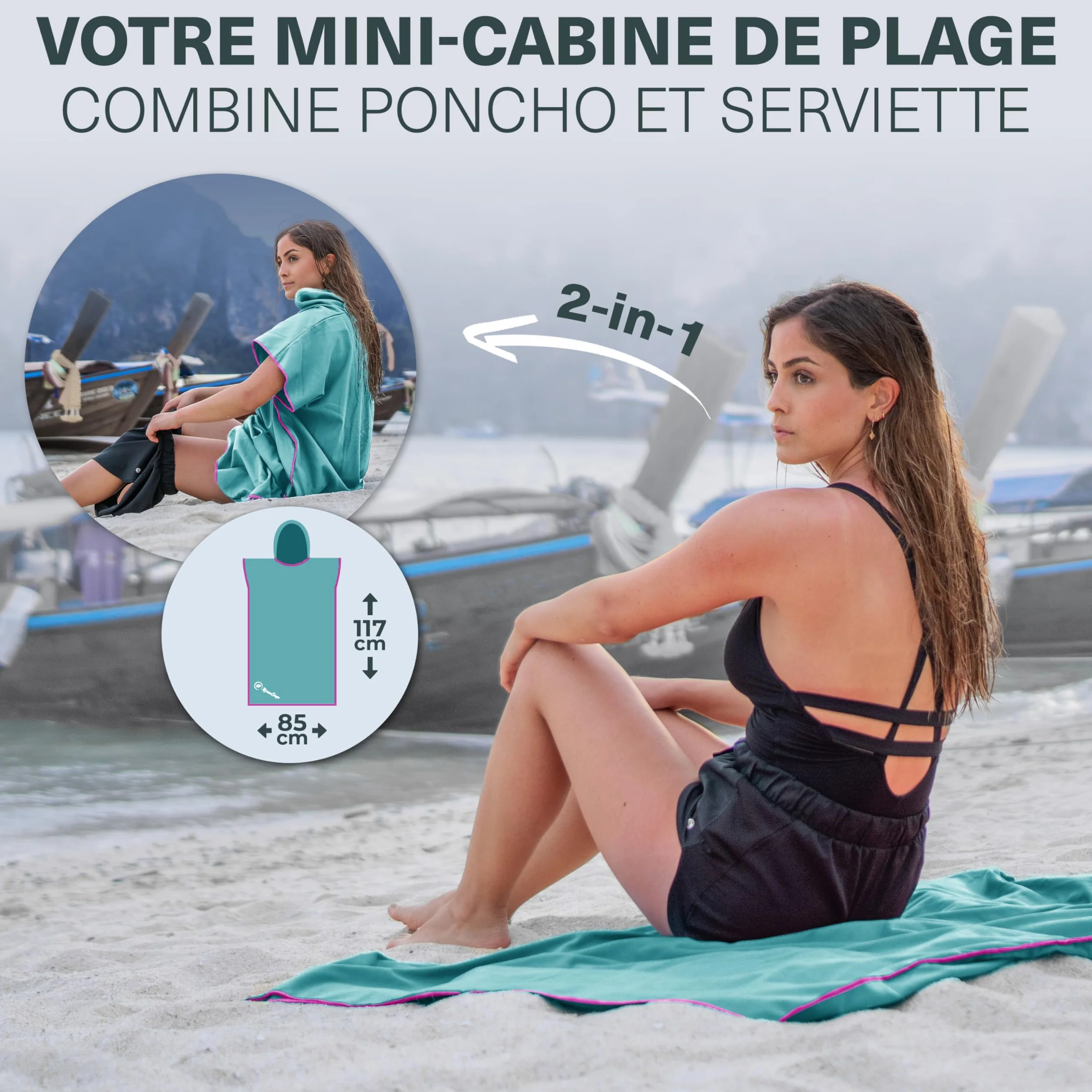 NirvanaShape Serviettes Microfibre, absorbantes, légères, à séchage Rapide, draps de Bain, Serviettes de Voyage, Serviettes de Sport, Idéales pour Les Voyages, Le Sport, Le Yoga, Le Sauna