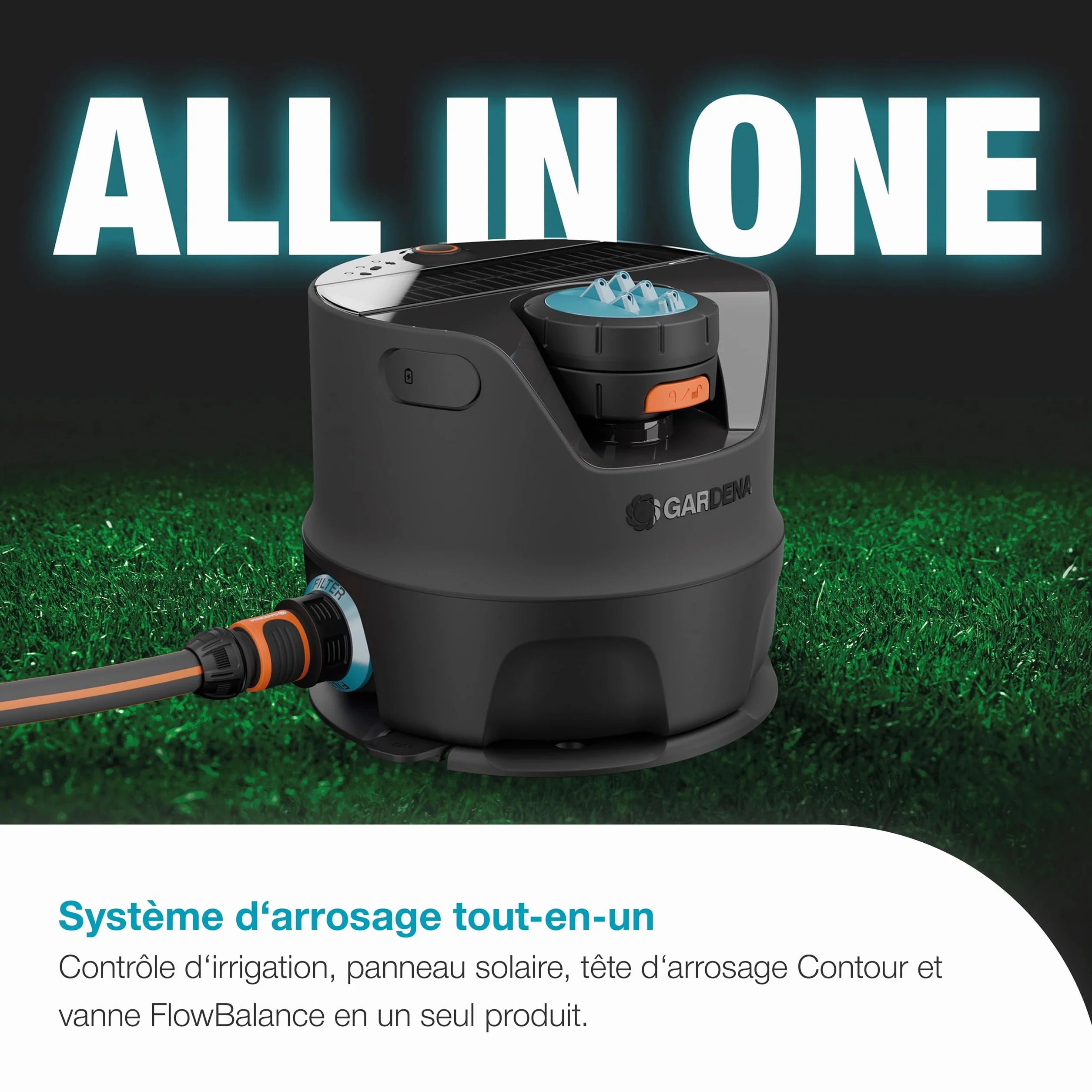 Gardena Système d'arrosage AquaPrecis solaire Bluetooth 320 m² 16000-20