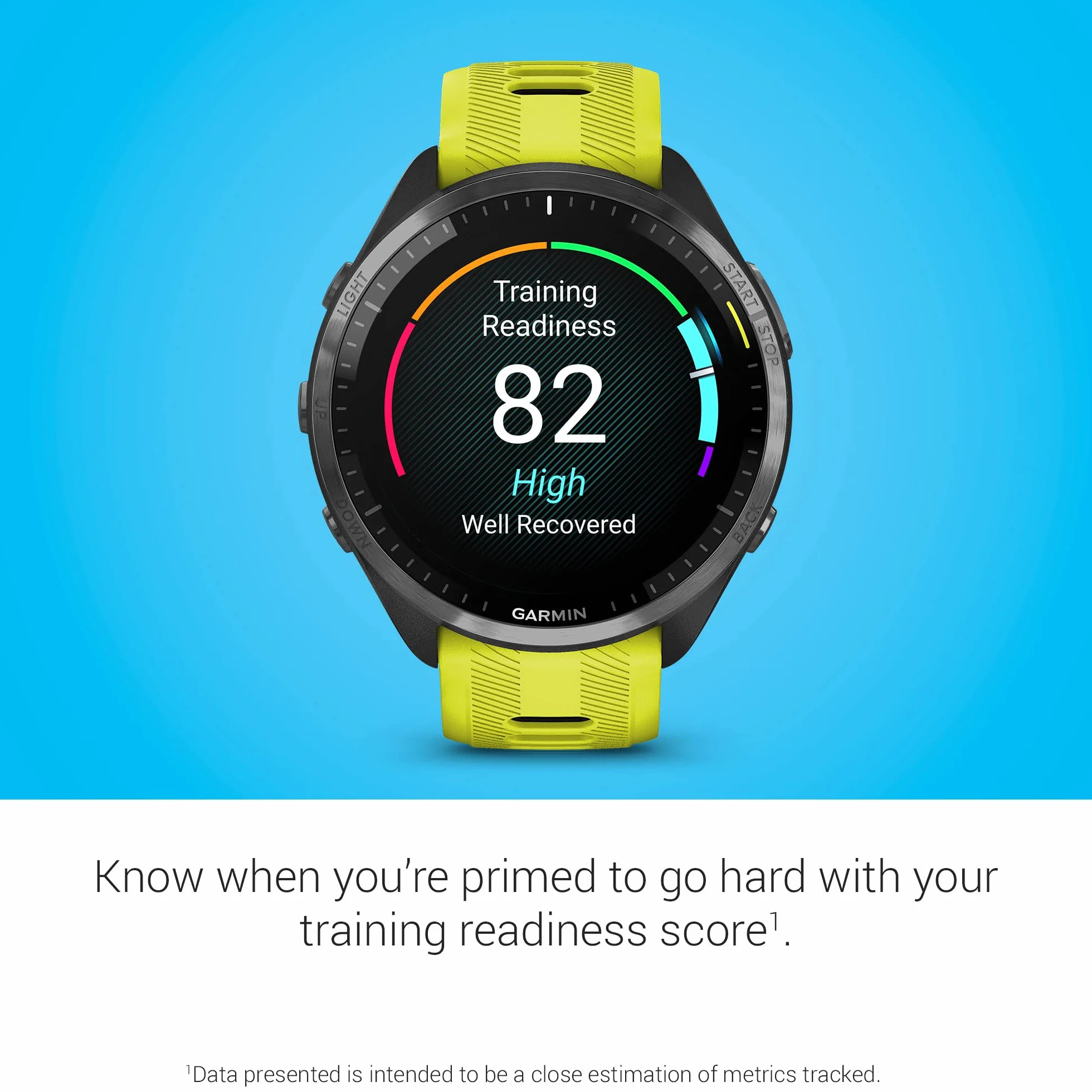 Garmin Forerunner 265 Smartwatch 46 mm Noir/Gris poudré