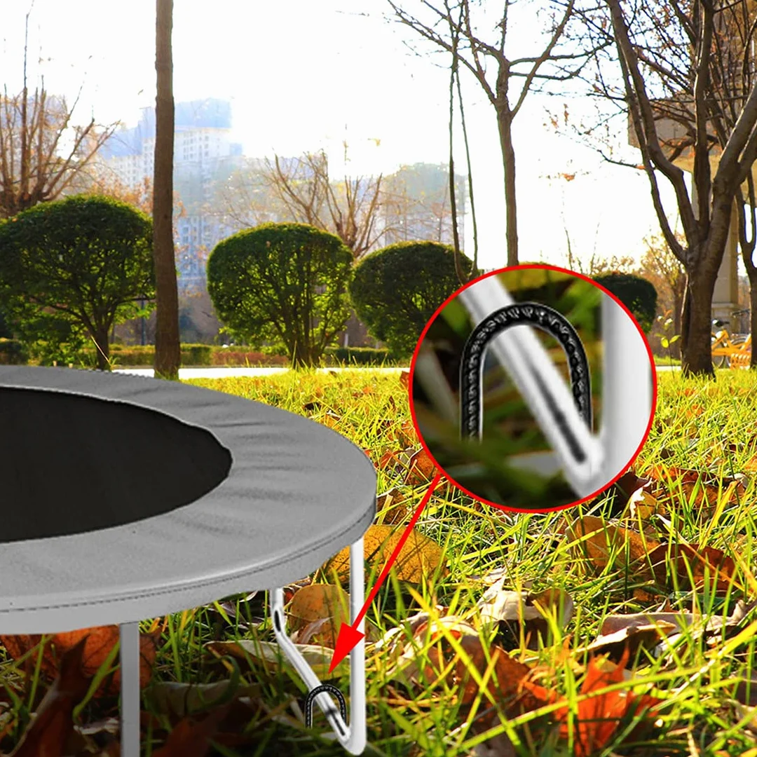 Piquets de Sol, Piquets de Fixation en Acier Ancrage au Sol Crochet en J d'agrafes de Jardin Robuste Piquets de Tente pour Le Trampoline Tente de Camping Clôture et Jardin Lot de 6