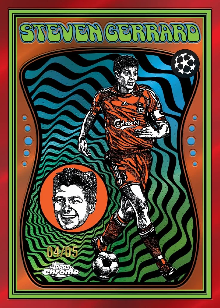 Topps Chrome® UEFA Club Competitions 2025-26 - Value Box (contient 7 paquets par boîte, 4 cartes par paquet)