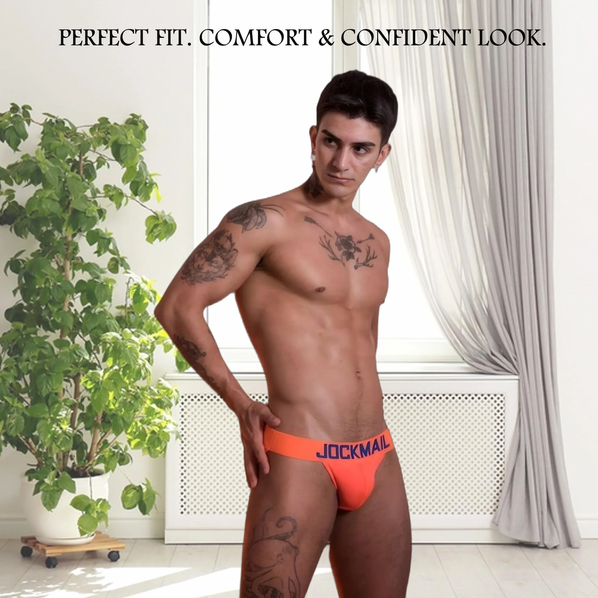 JOCKMAIL Slip pour homme Jockstrap Rainbow Comfort Sous-vêtements pour homme Jockstrap Athlétique Supporter