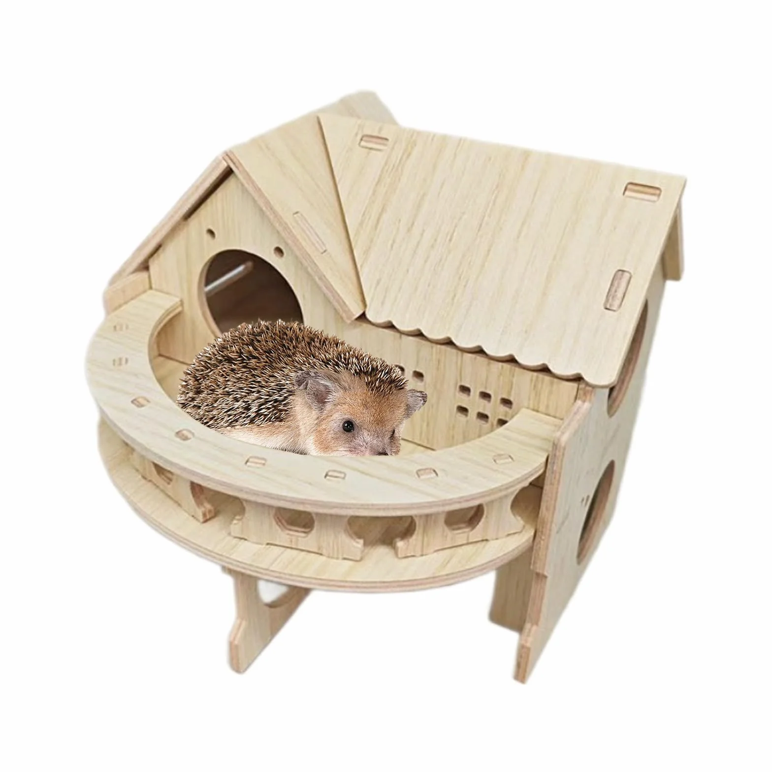 Maison pour Hérisson en Bois 35 x 27 x 27 cm avec Terrasse