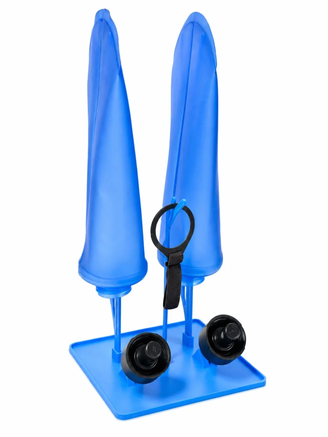 Support de Séchage Noir pour Flasque Souple 250ml 500ml Compatible Salomon Hydrapak Decathlon Anti Odeur Moisissure Démontable